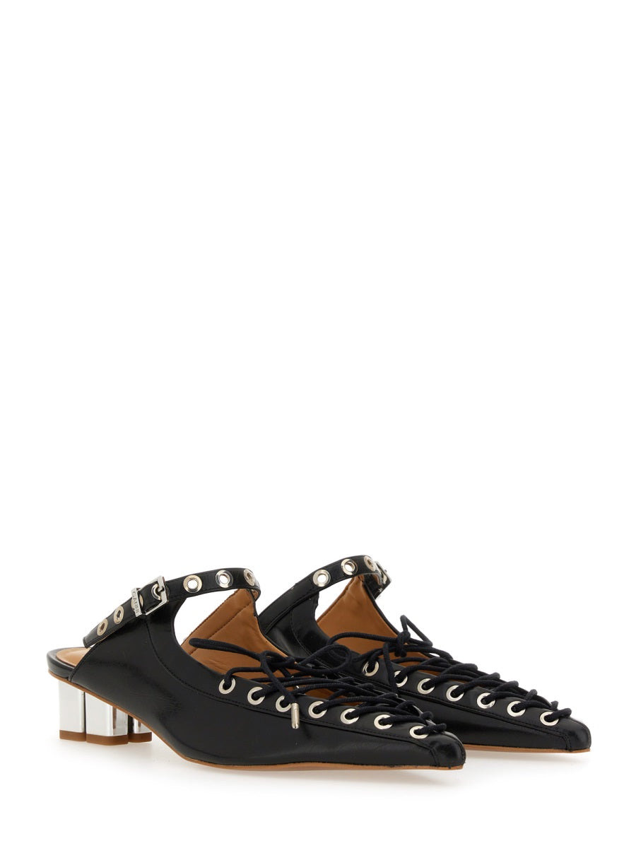 Ganni Women Mule Lace-Up - 2