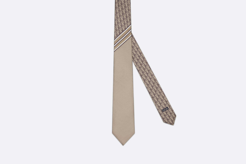 Striped Dior Oblique Tie 1