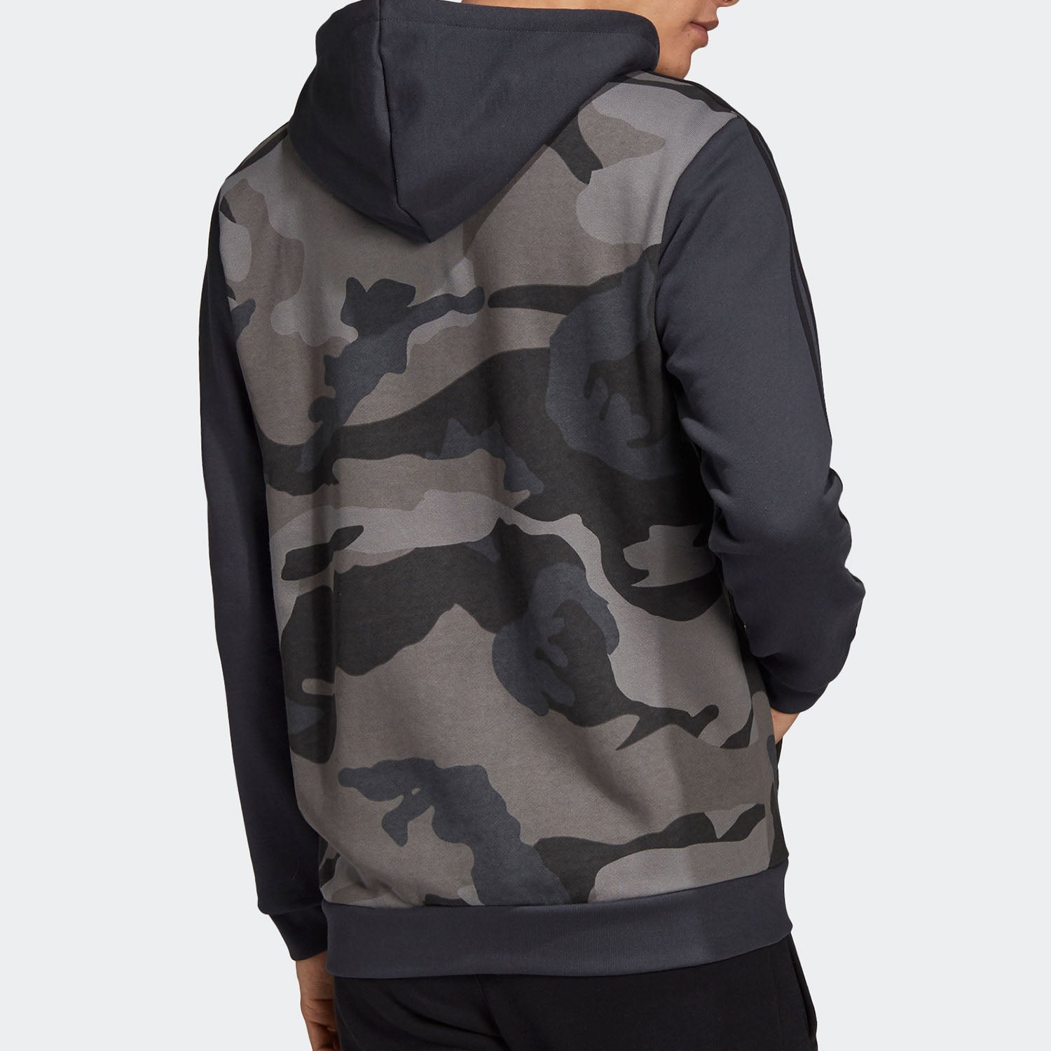 adidas Originals 'Camo' Full Zip Hoodie 'Carbon' ED7073 - 4