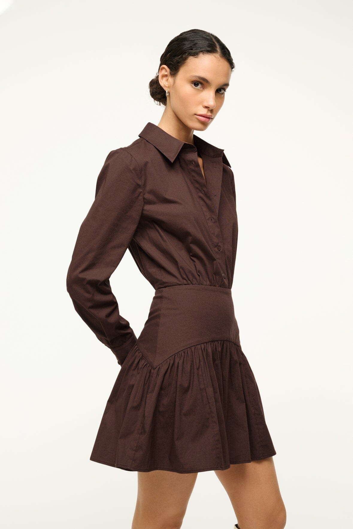 STAUD ROCCO MINI DRESS EARTH - 4