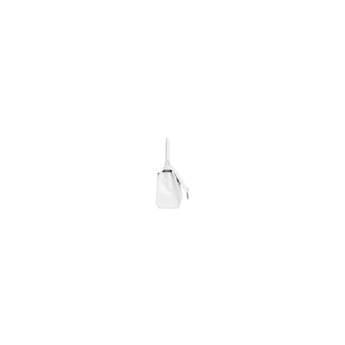 Women's Hourglass Mini Handbag in White - 2