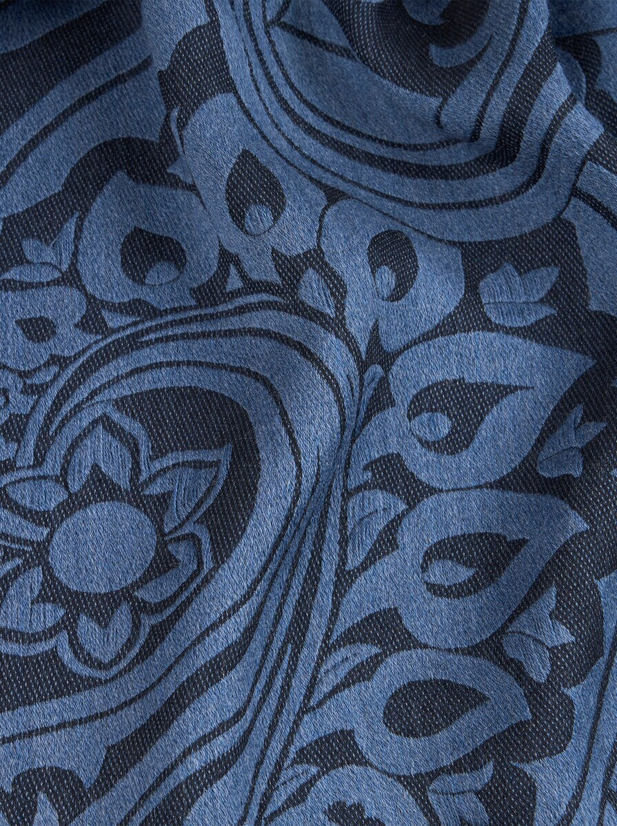 PRINTED WOOL- AND SILK-BLEND SCARF - 3
