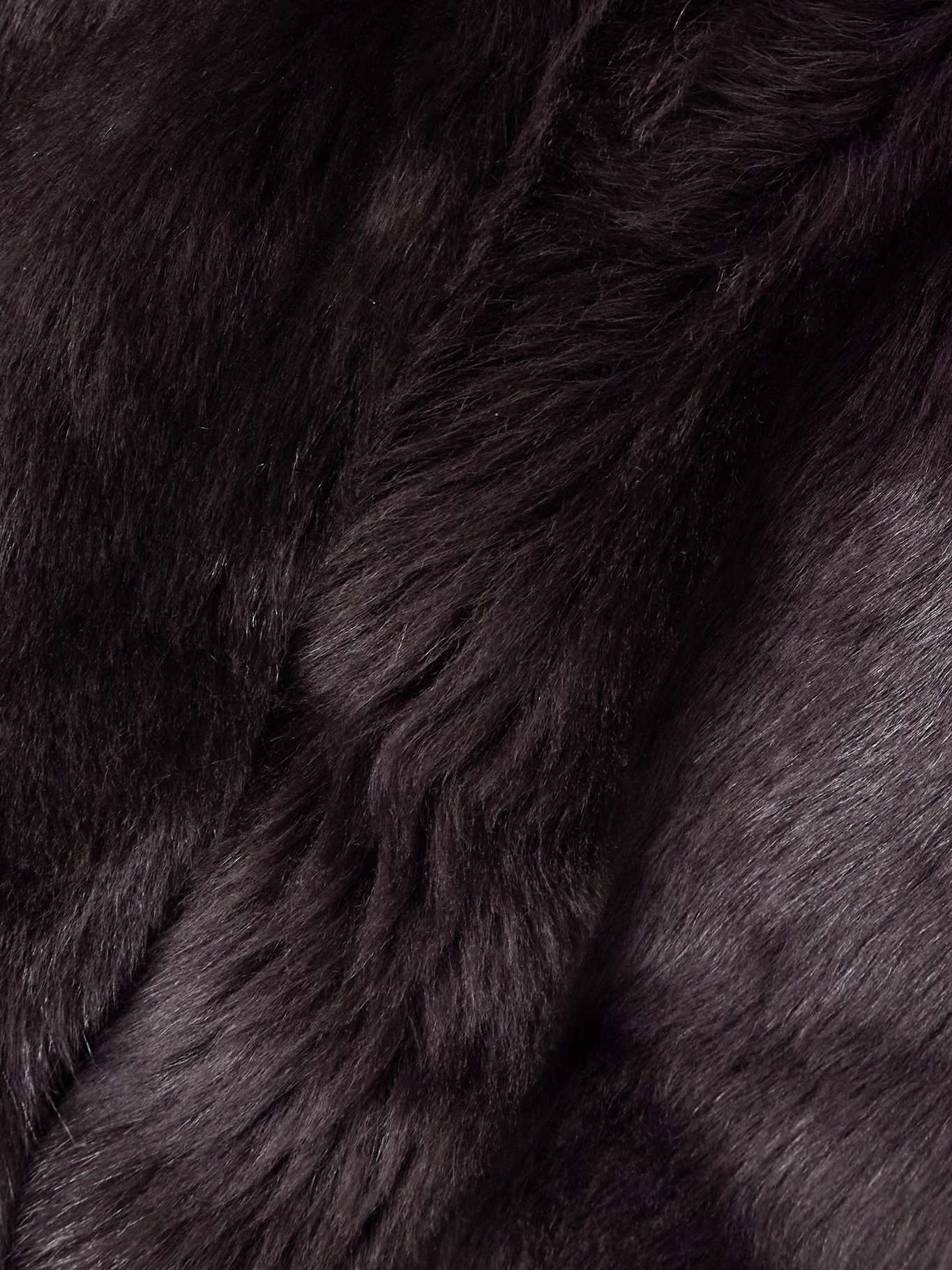 Evita shearling coat Chocolate - 4
