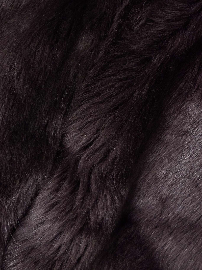 Evita shearling coat Chocolate 4