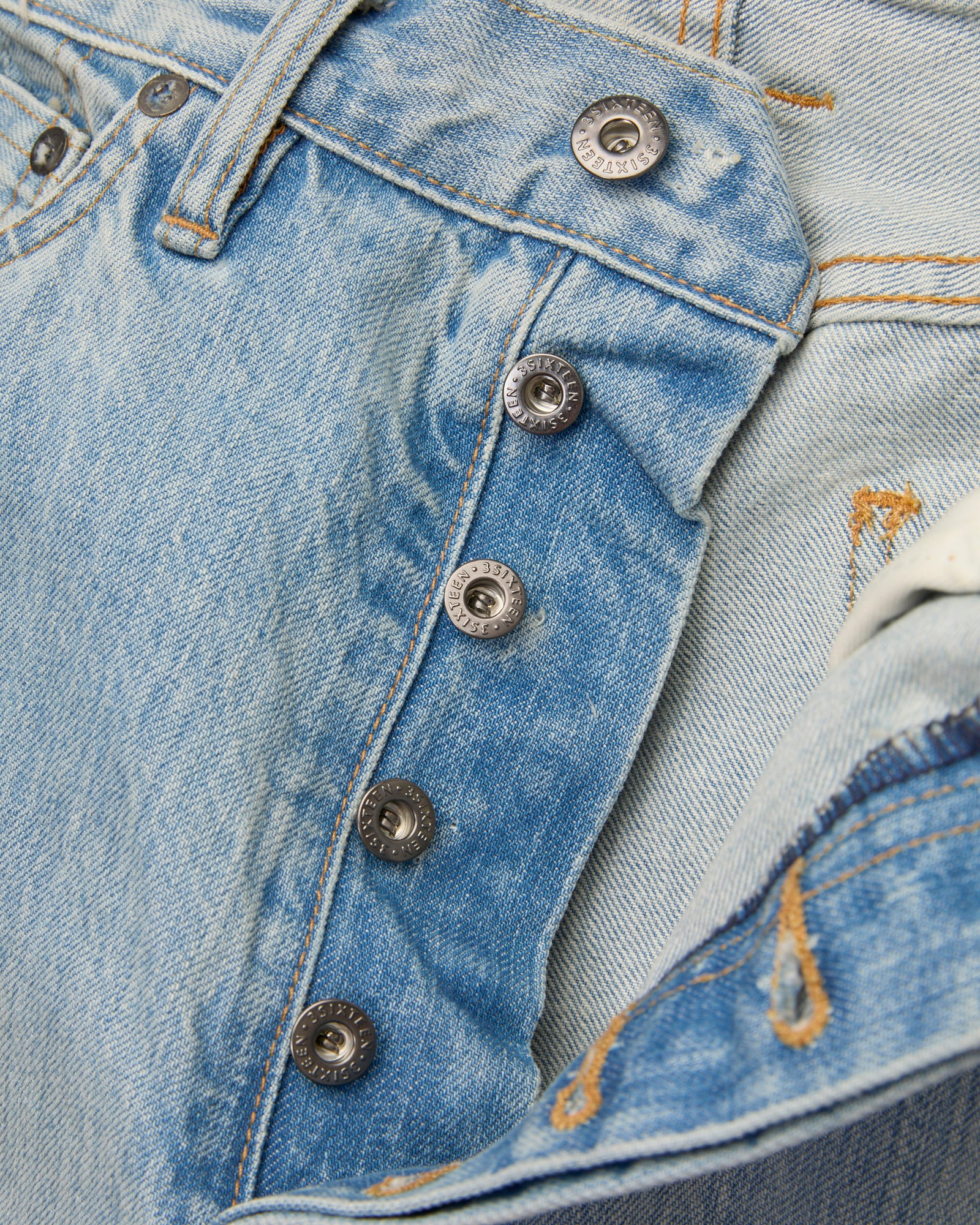 RS-100XV 14oz Vintage Wash Indigo Selvedge Denim - Relaxed Straight Fit - 6