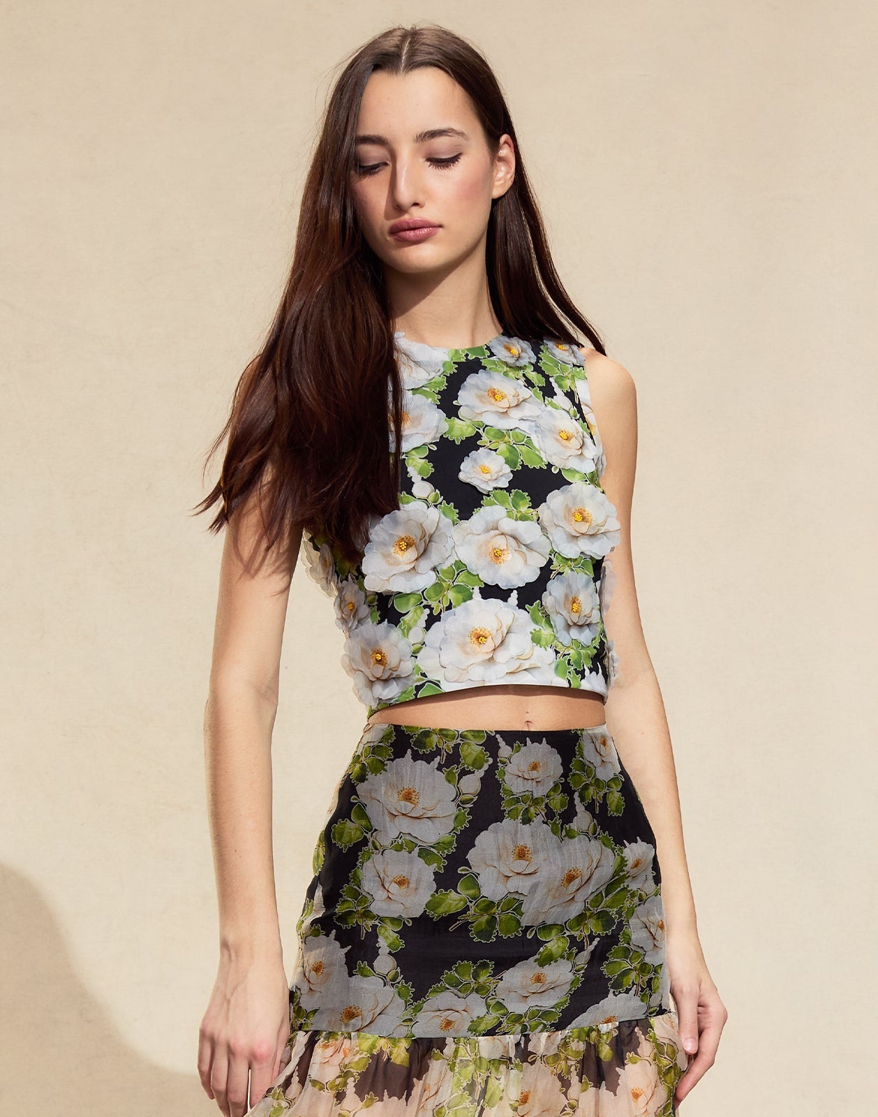 Cornelia Flower Applique Top - 2