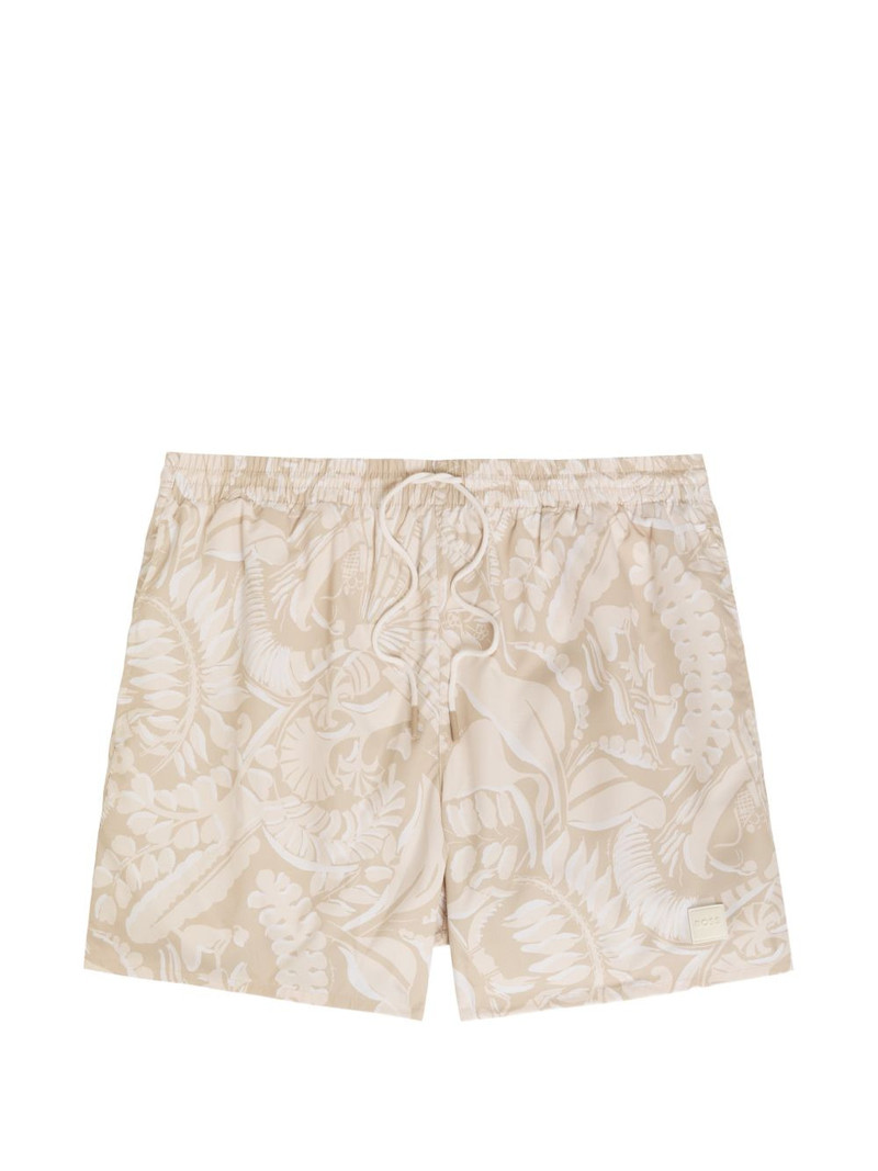 floral-print drawstring swim-shorts 1