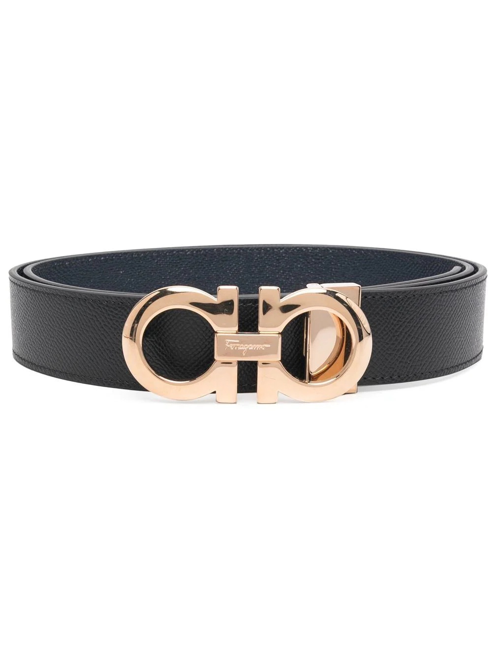 Gancini-buckle detail belt - 1