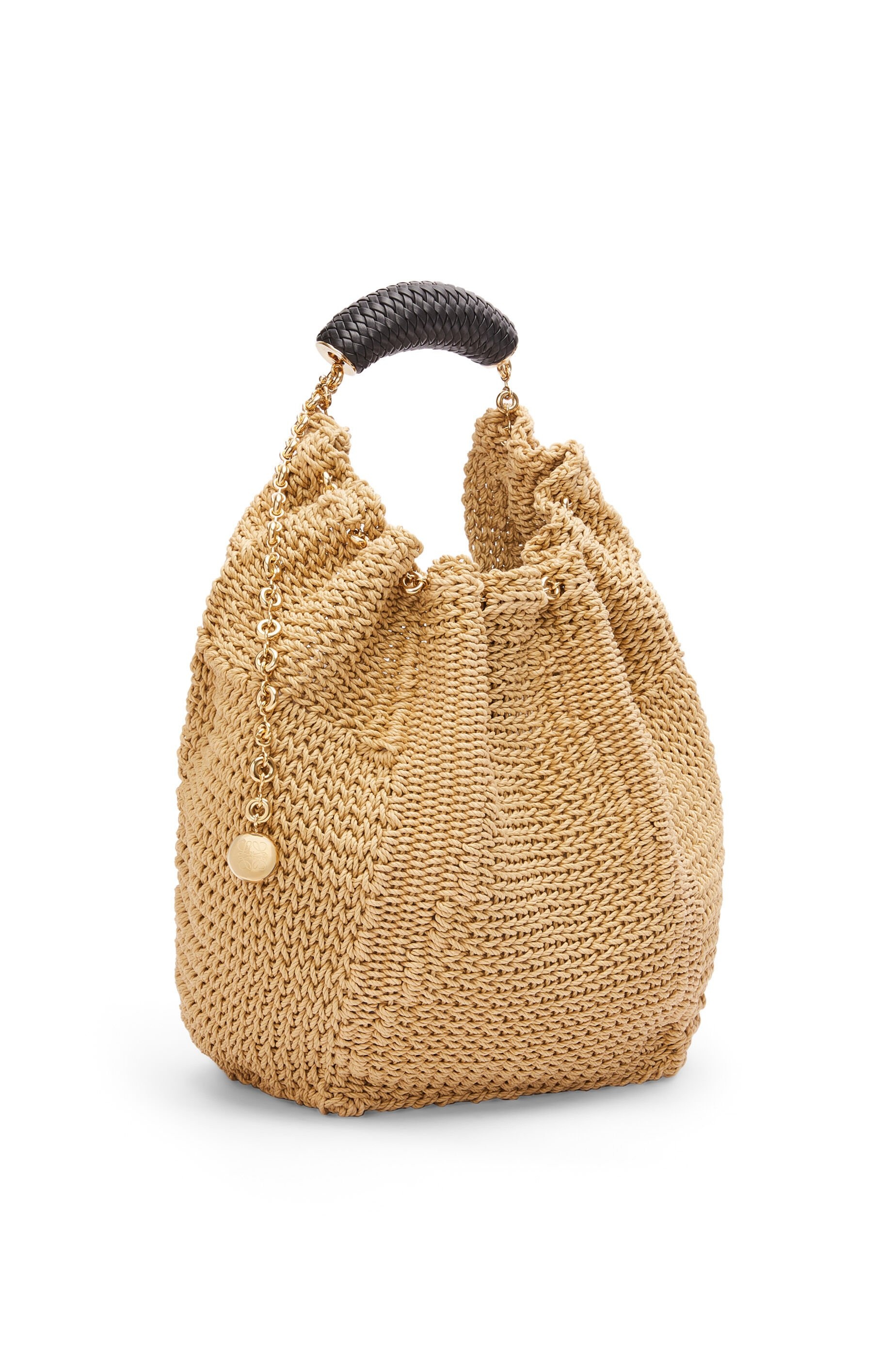 Medium Squeeze bag in cord and calfskin - 3