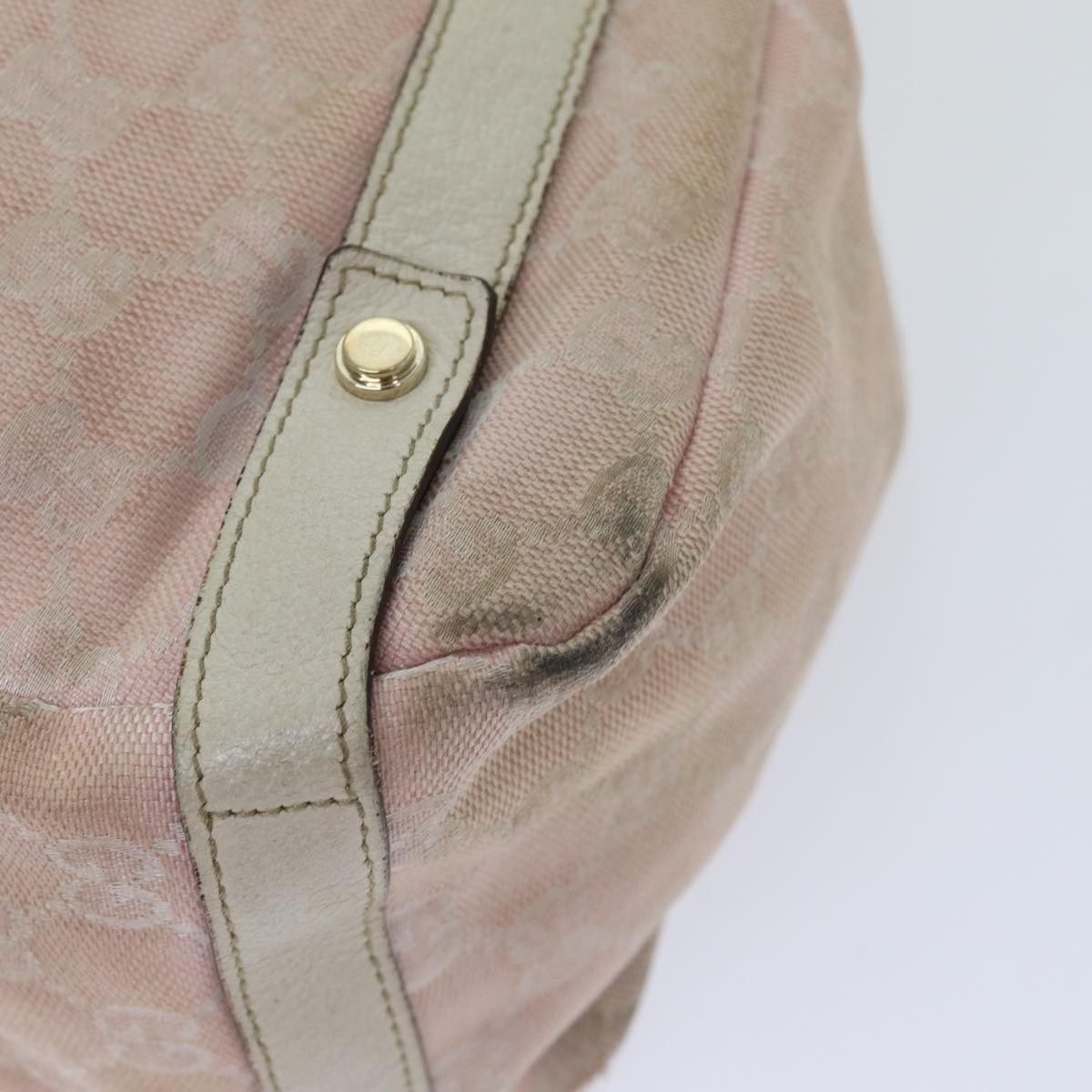GUCCI GG Canvas Tote Bag Gold Pink - 11