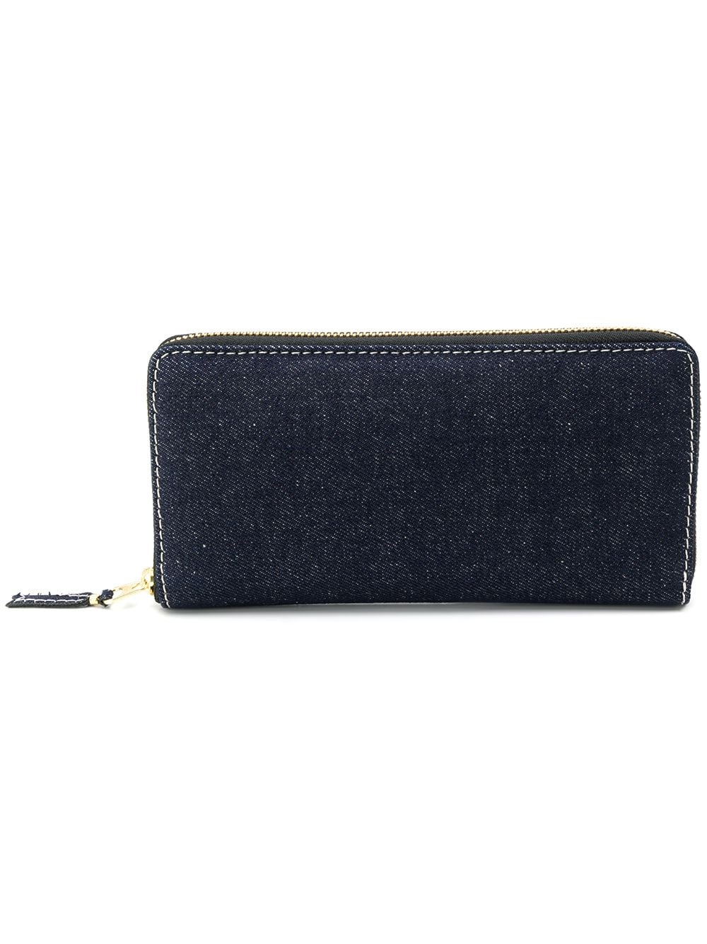 denim zip around wallet - 1