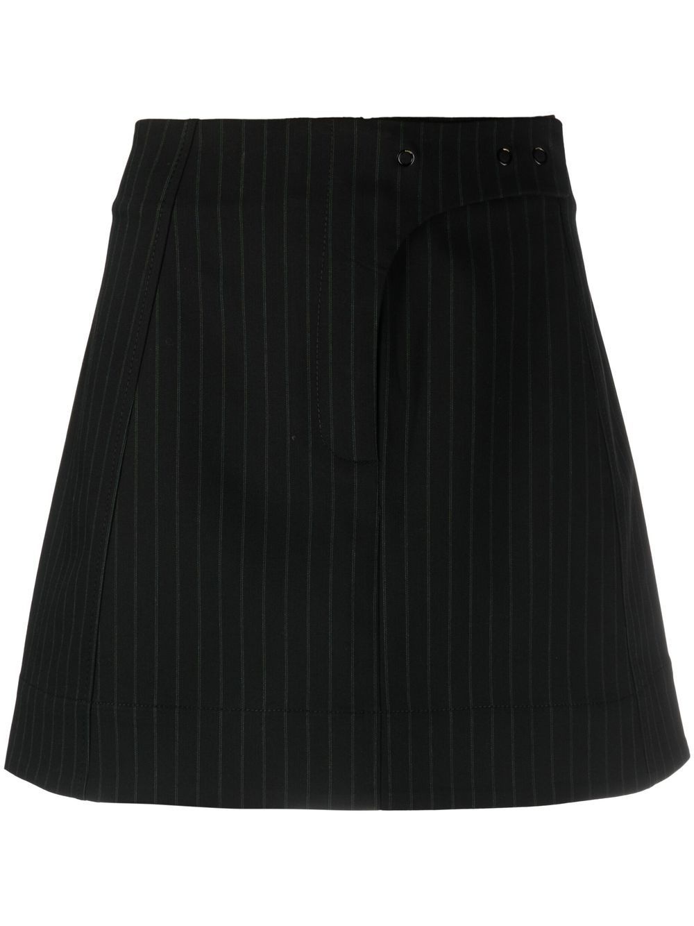 A-line pinstripe miniskirt - 1