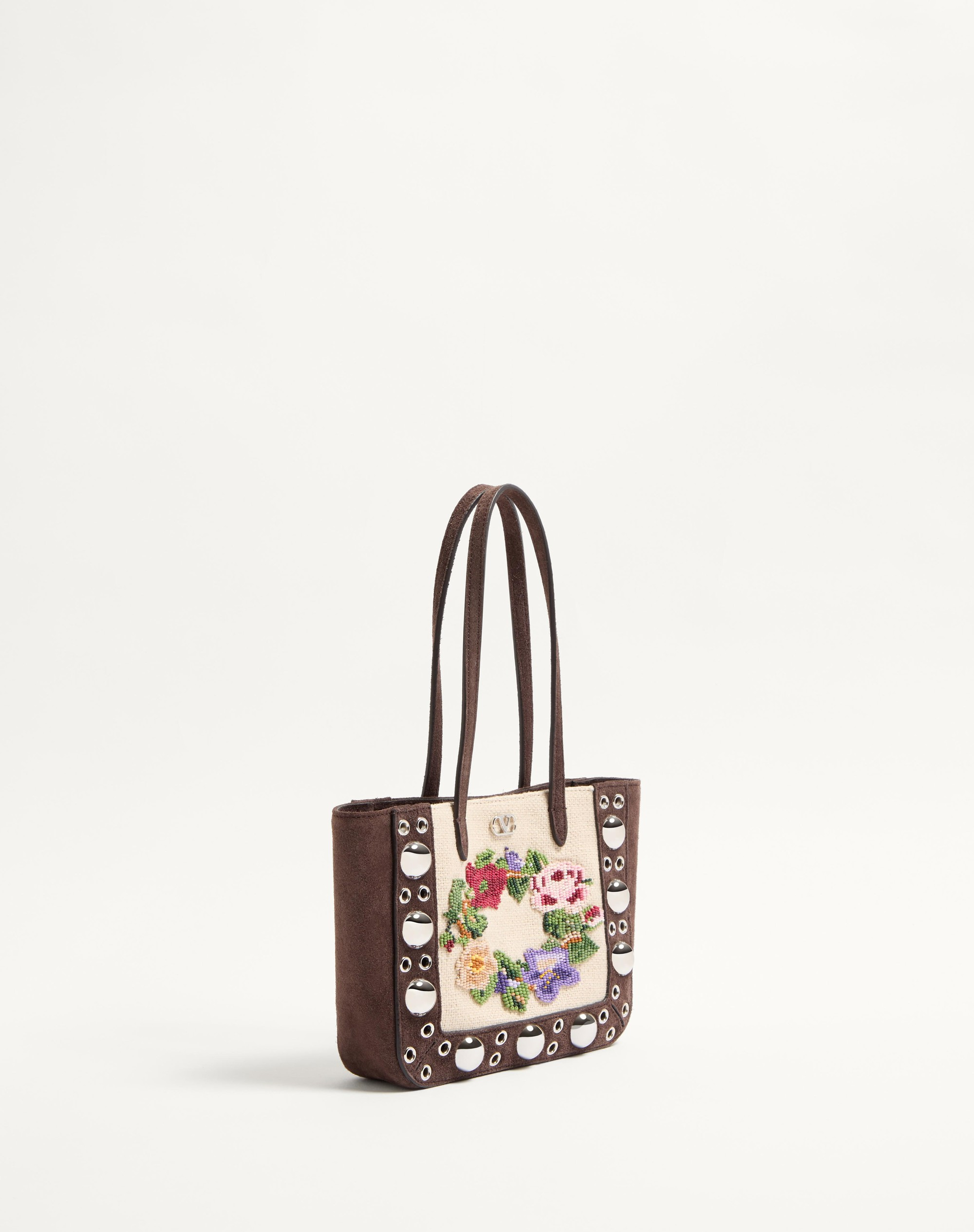 VALENTINO GARAVANI NELLCÔTE MINI EMBROIDERED SHOPPING BAG - 3