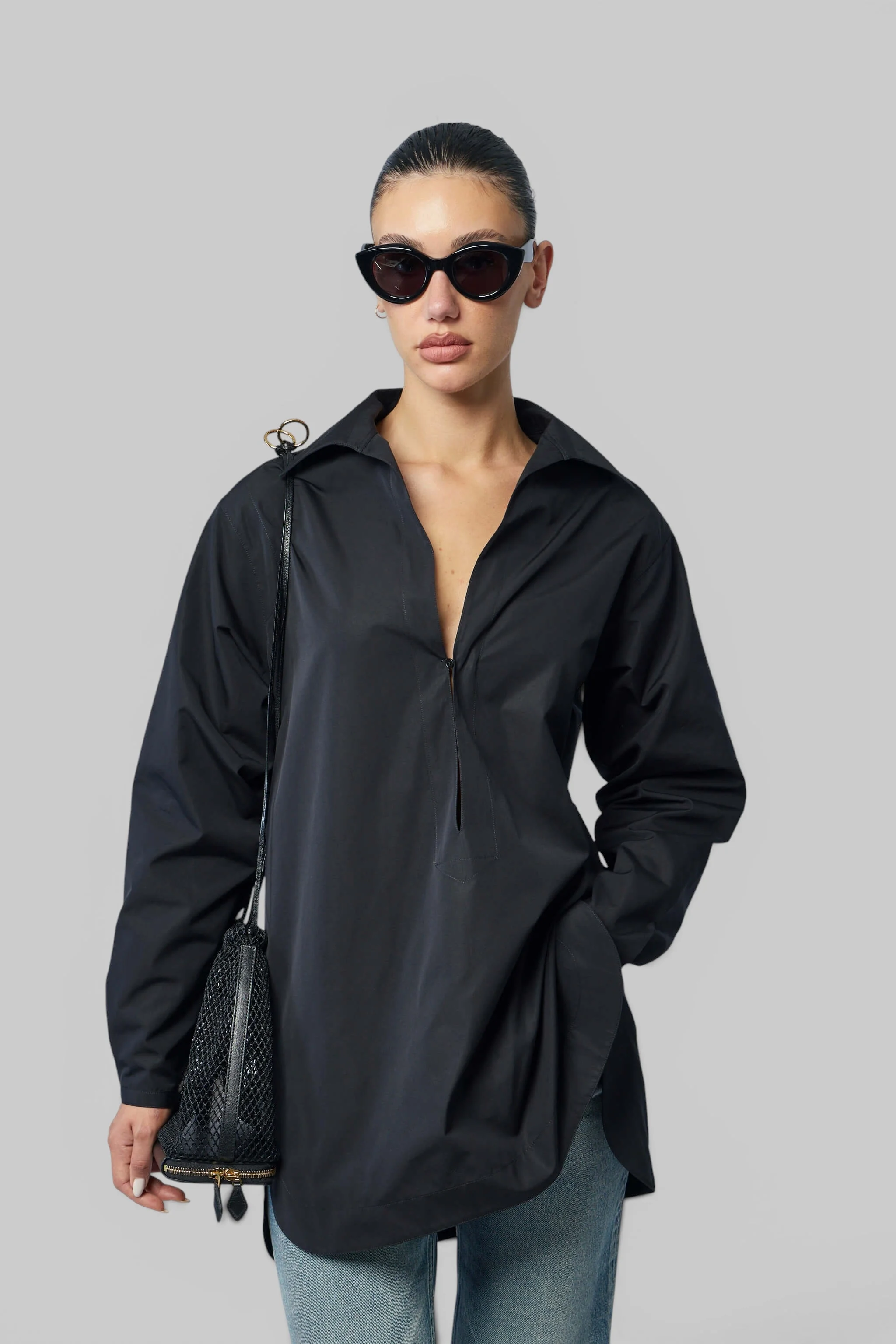 Tunic Shirt Cotton Poplin - 1