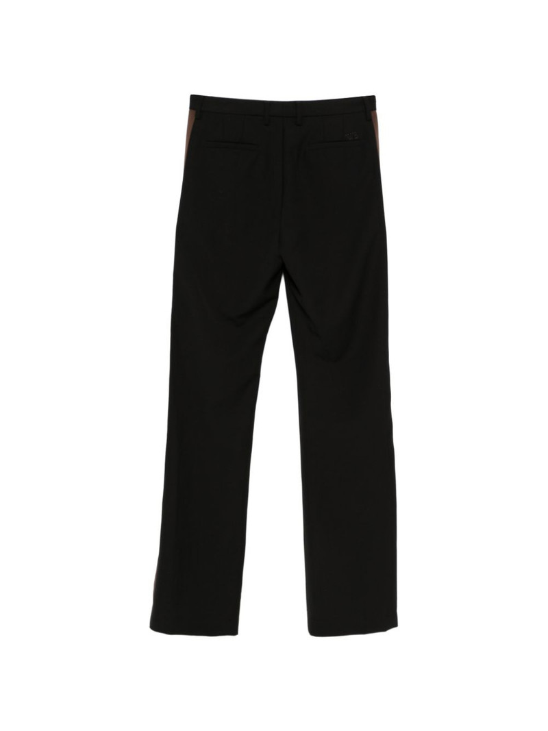 WALES BONNER logo-embroidered stripe trousers outlook