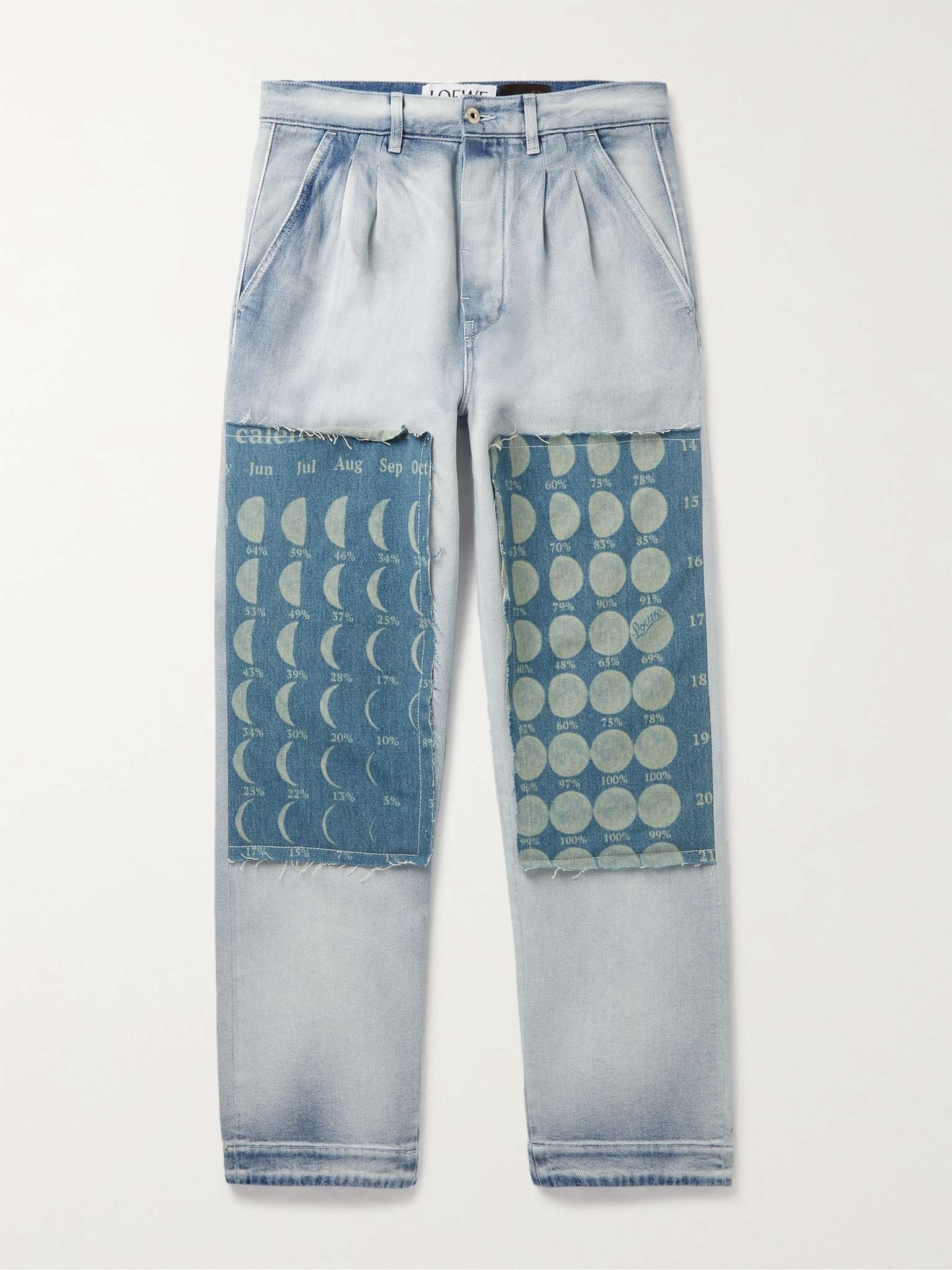 + Paula's Ibiza Pleated Patchwork Denim Jeans - 1