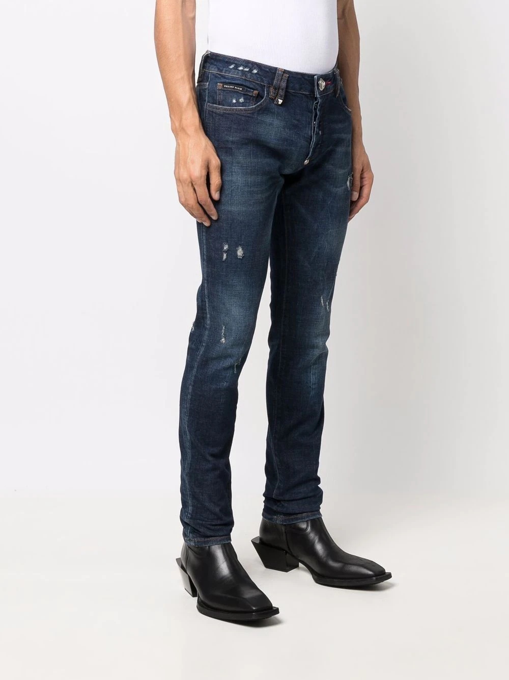 Super-Straight distressed jeans - 3