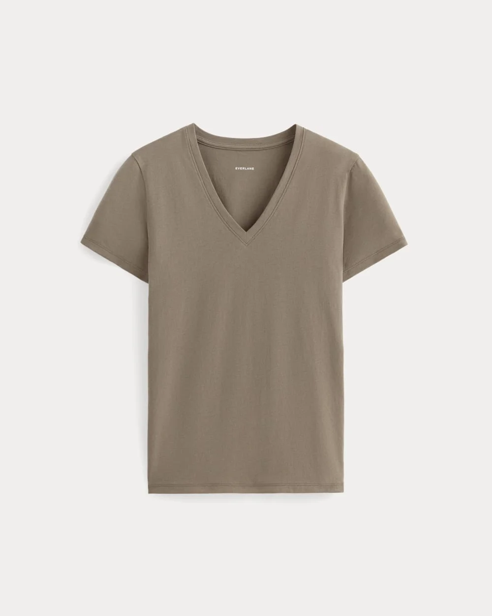 THE SLIM V-NECK TEE IN ESSENTIAL COTTON - 1