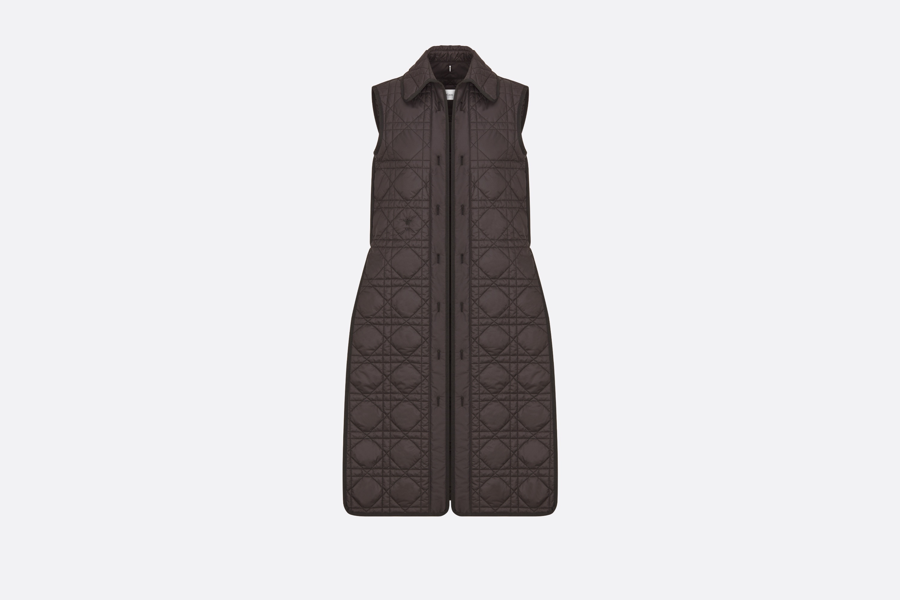 Trench Coat with Removable Macrocannage Vest - 6
