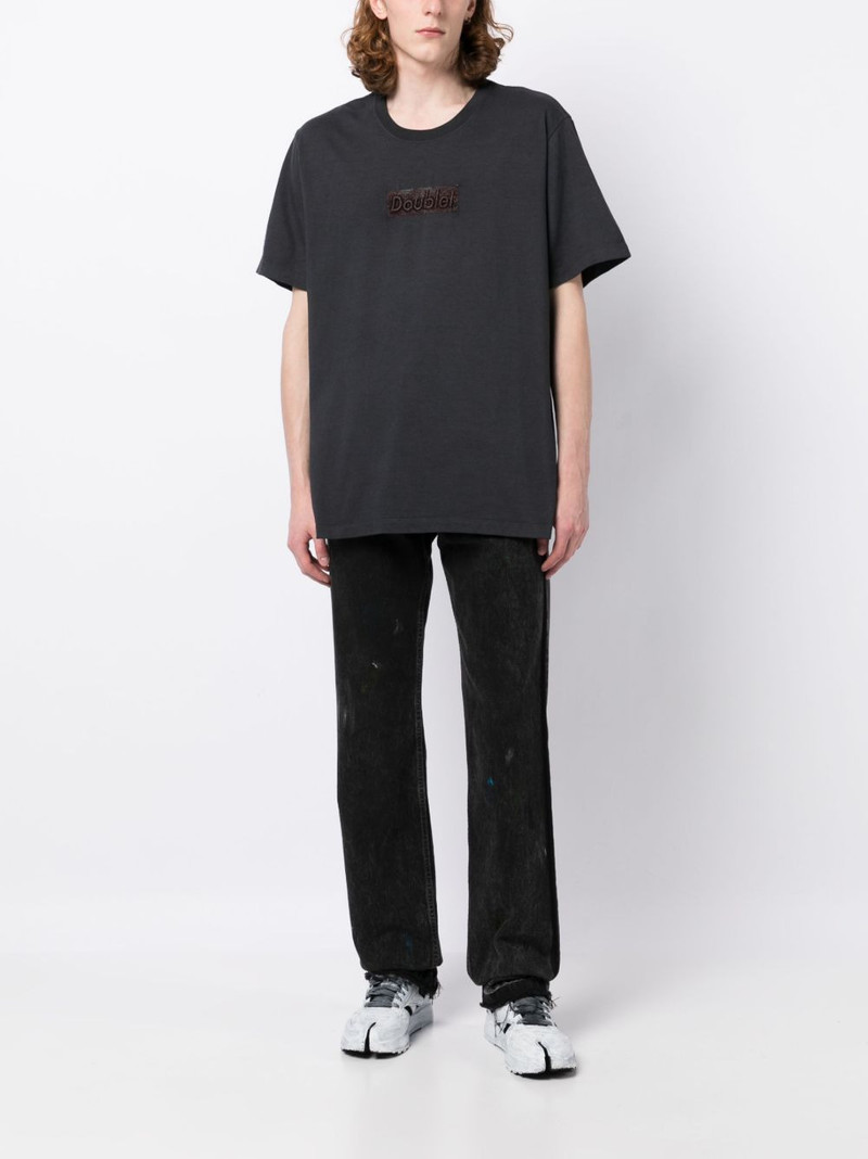 doublet logo-patch organic cotton T-shirt outlook