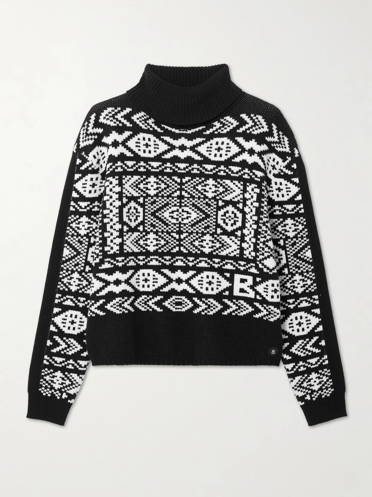 Nadin Fair Isle Appliquéd Wool-jacquard Turtleneck Sweater - 1