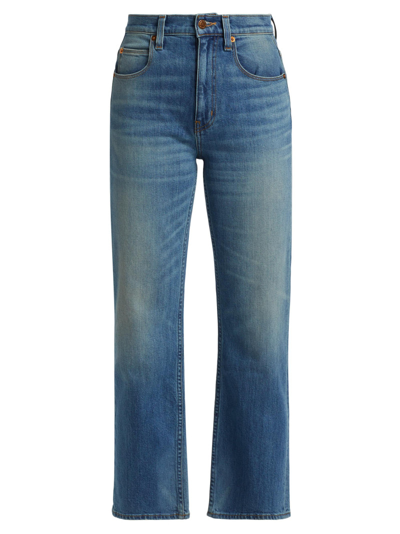 Women's Kenickie Mid-Rise Ankle Jeans - Distressed Indigo 1