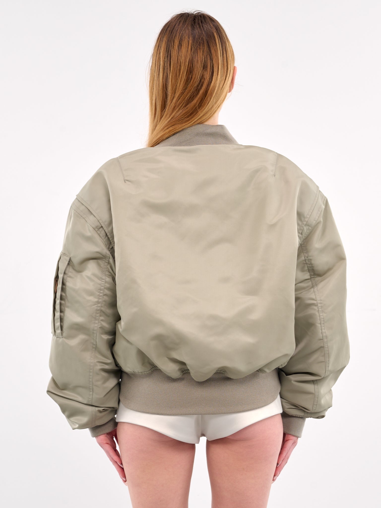Cropped Broad Bomber Jacket - 3