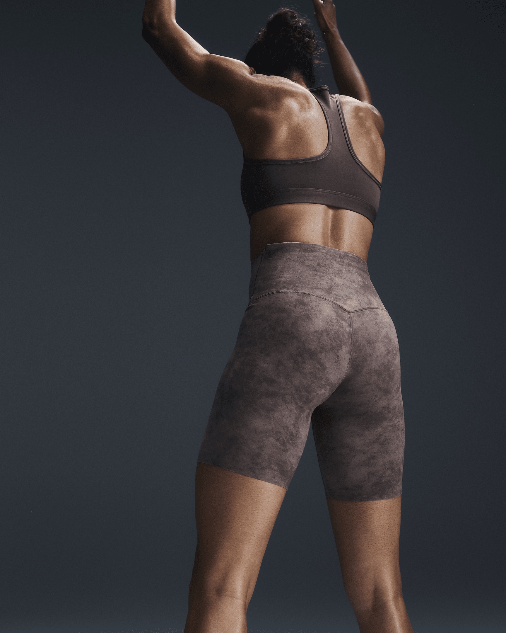 Nike Zenvy Tie-Dye Women's Gentle-Support High-Waisted 8" Biker Shorts - 3