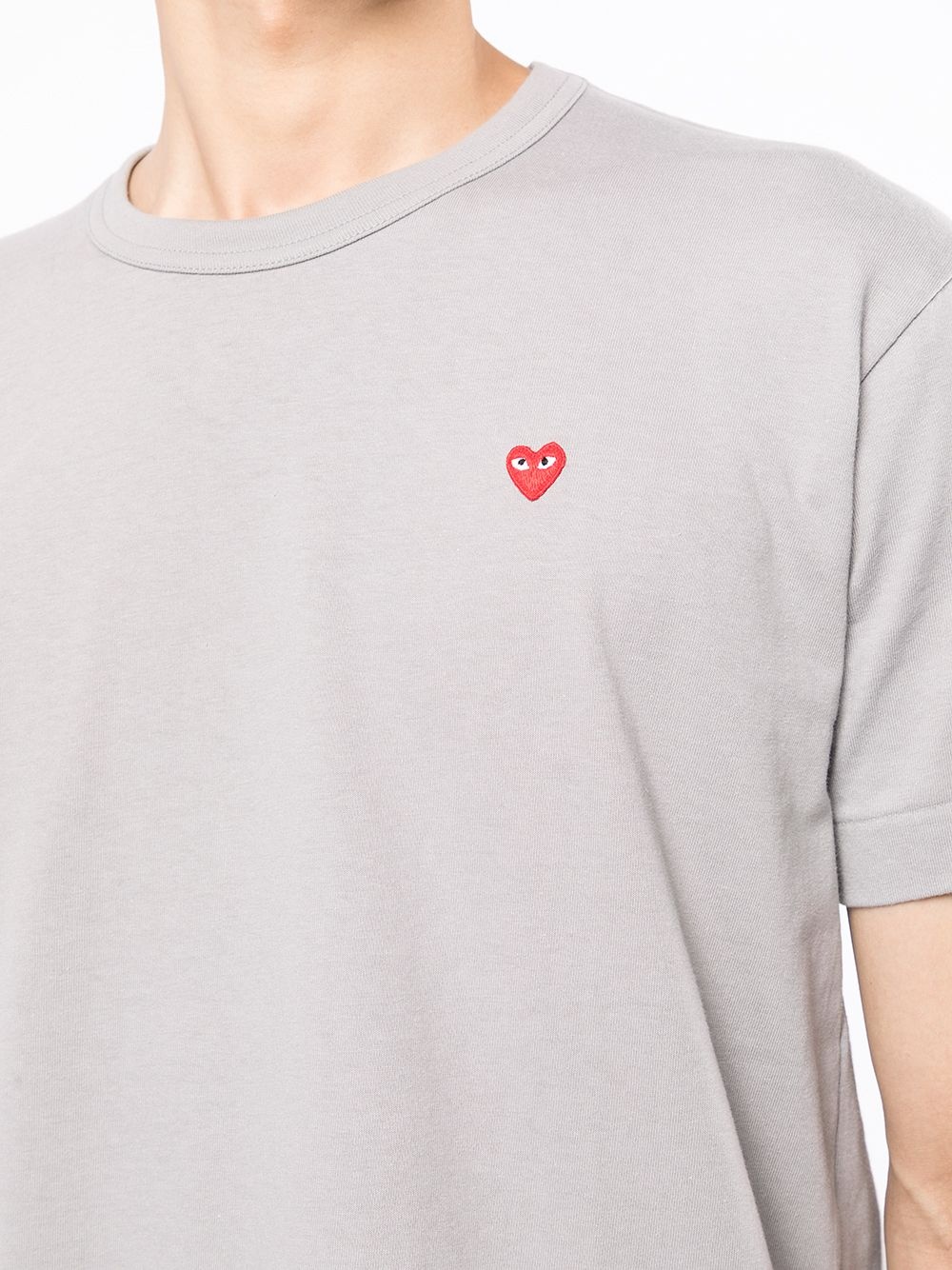 heart-patch short-sleeve T-shirt - 5