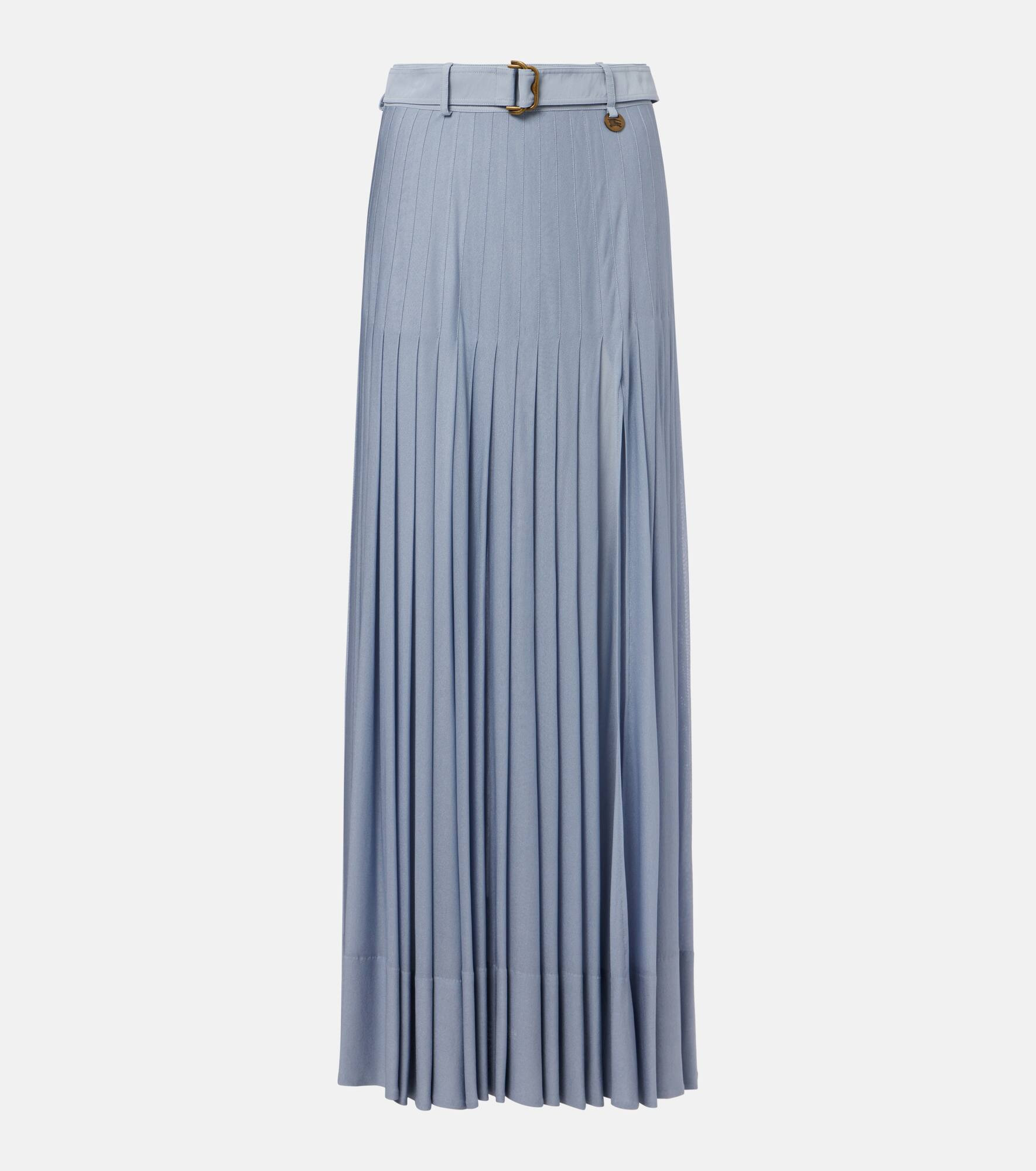 Belted pleated maxi skirt - 1