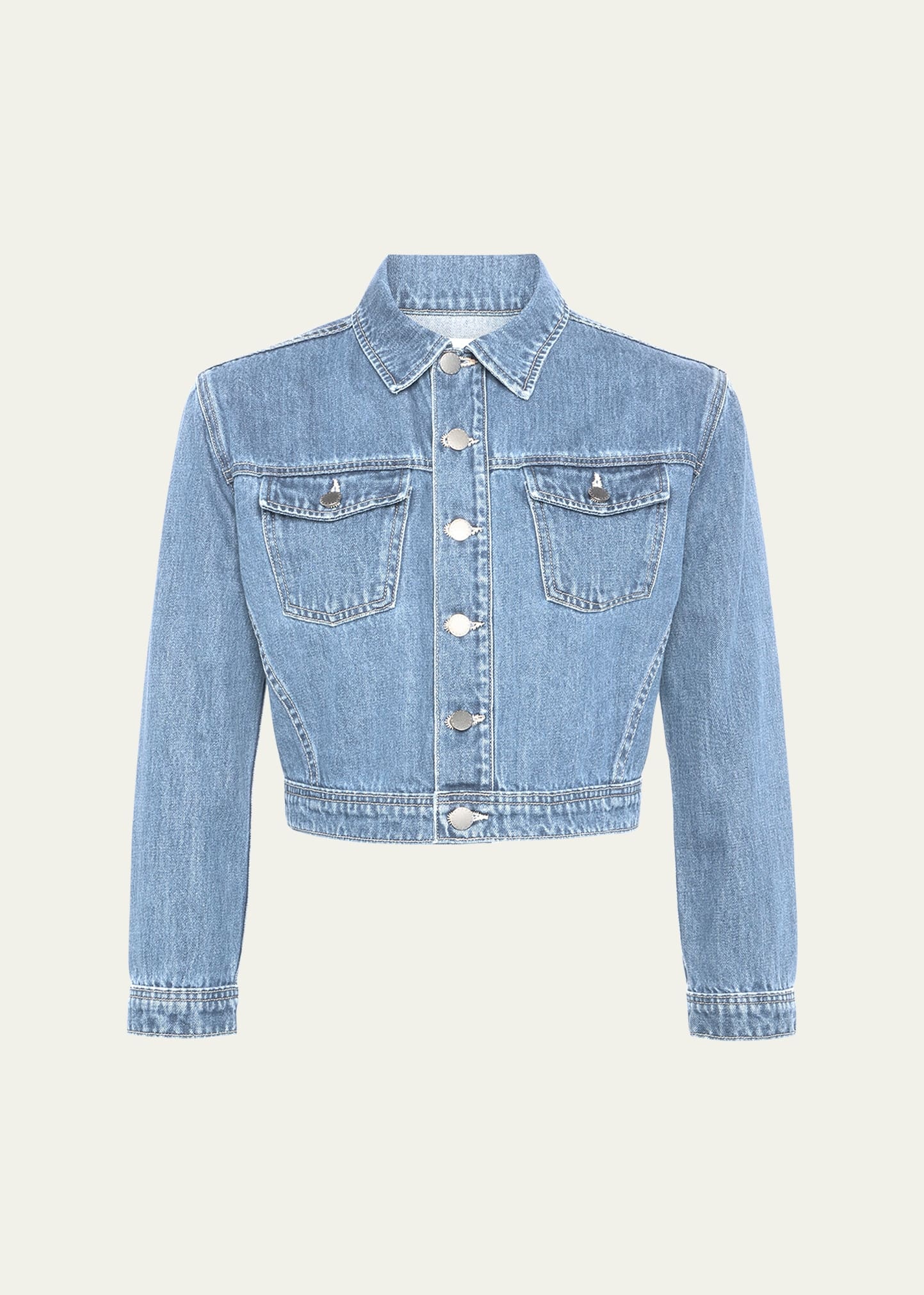 Koda Cropped Denim Jacket - 1