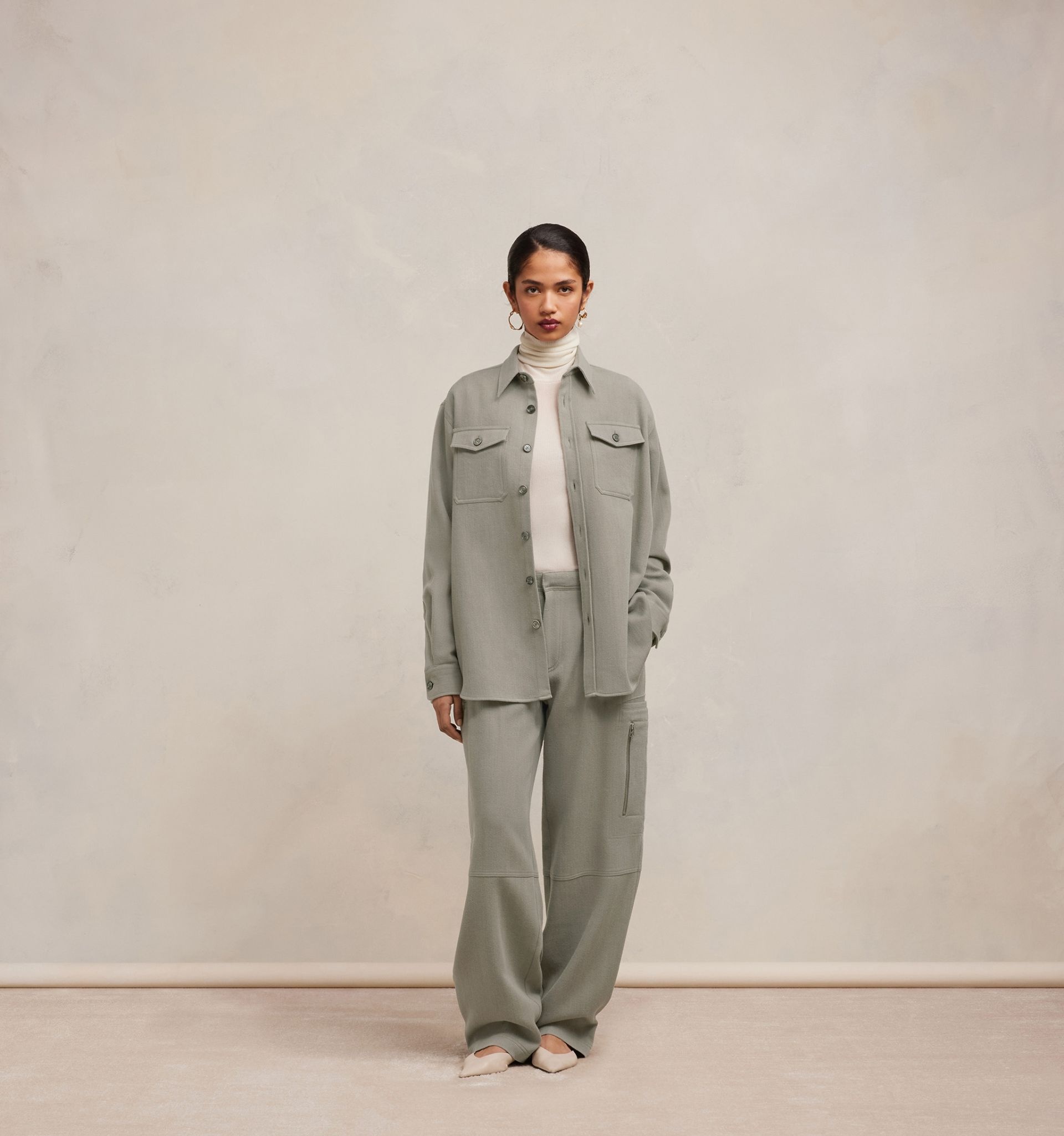 【関税込み】AMI PARIS OVERSHIRT WITH CHEST POCKET AMI Paris Overshirt With Chest Pocket | REVERSIBLE