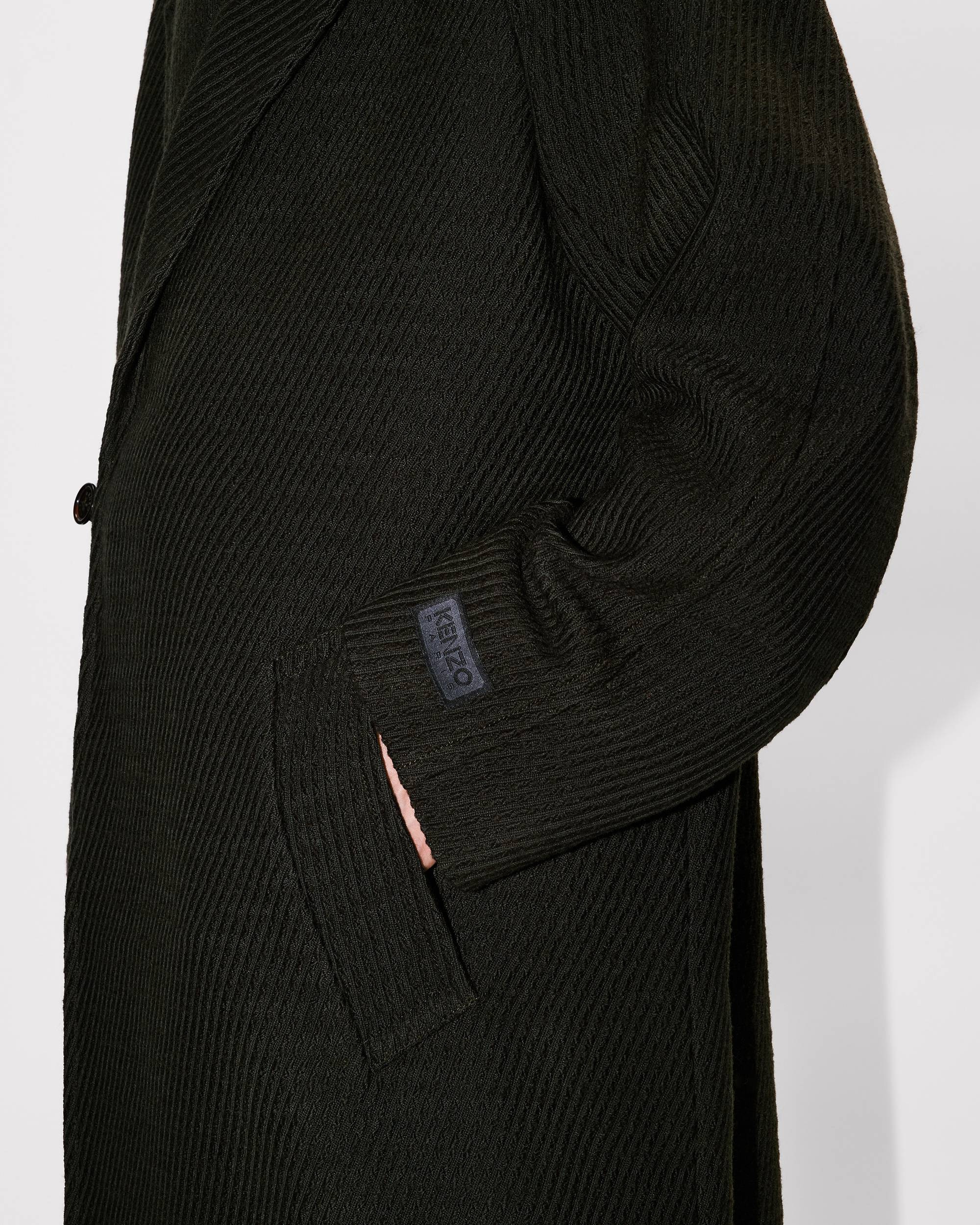 Wrap coat in mixed virgin wool - 8
