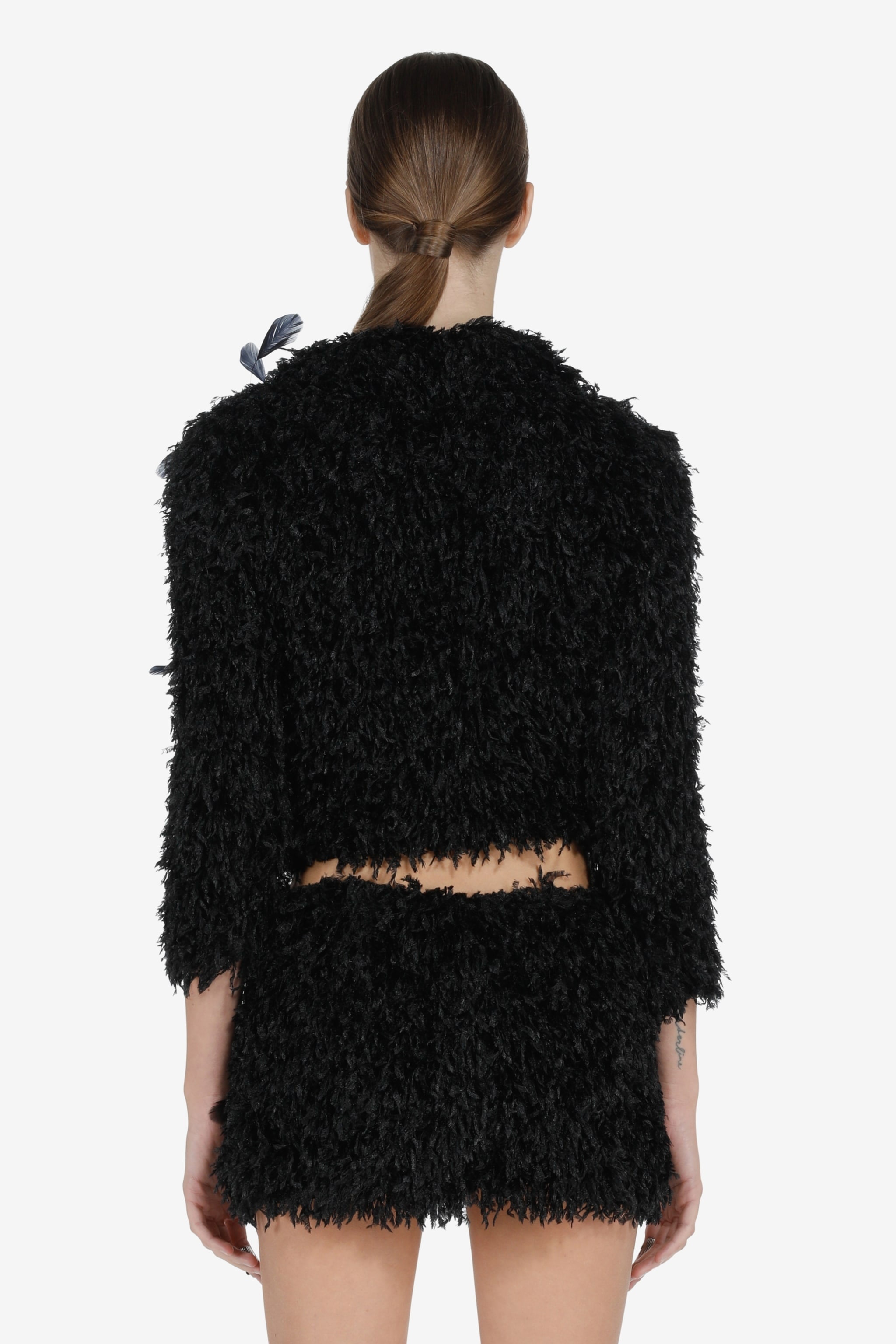 EMBELLISHED FAUX-SHEARLING JACKET - 2