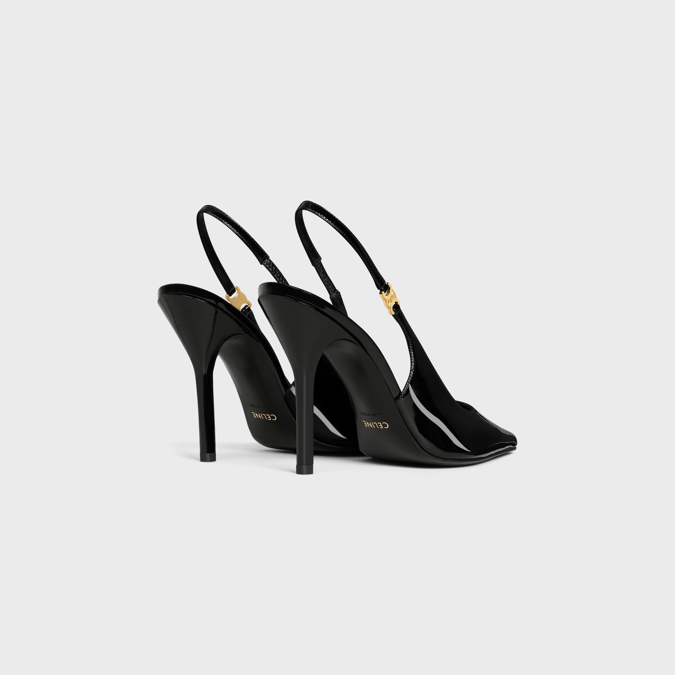 CELINE JUDY TRIOMPHE STILETTO PUMP IN PATENT CALFSKIN - 3