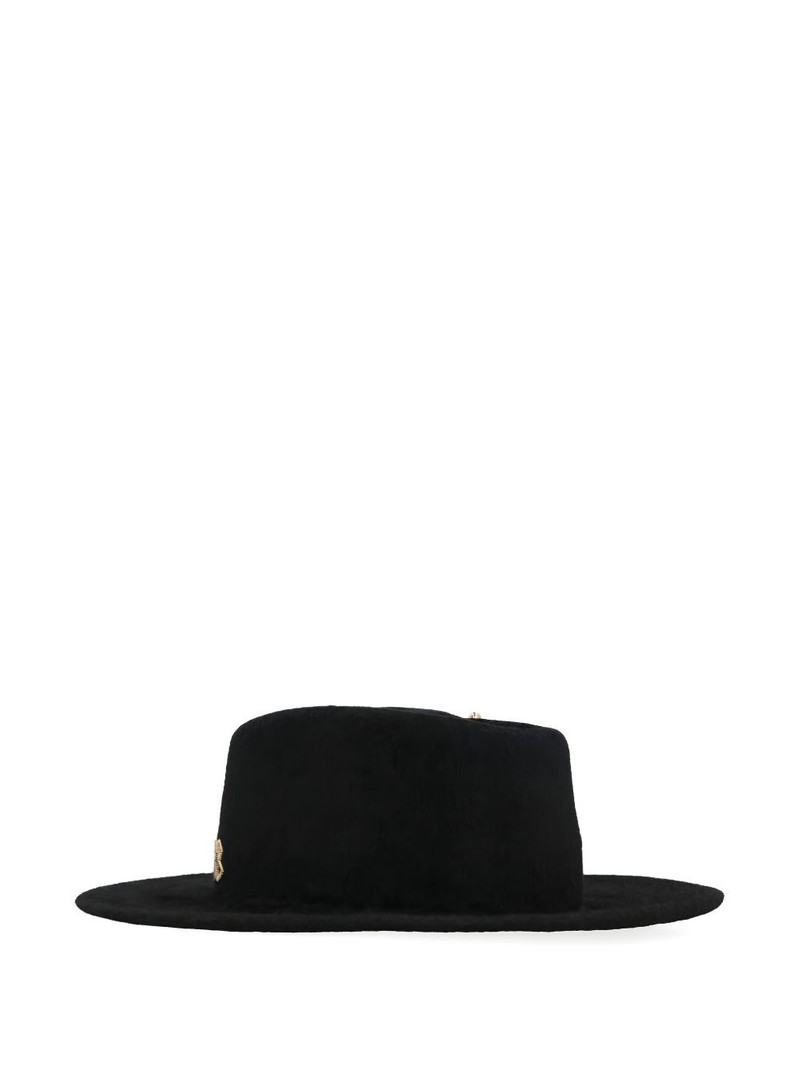 RUSLAN BAGINSKIY chain-strap felt hat outlook