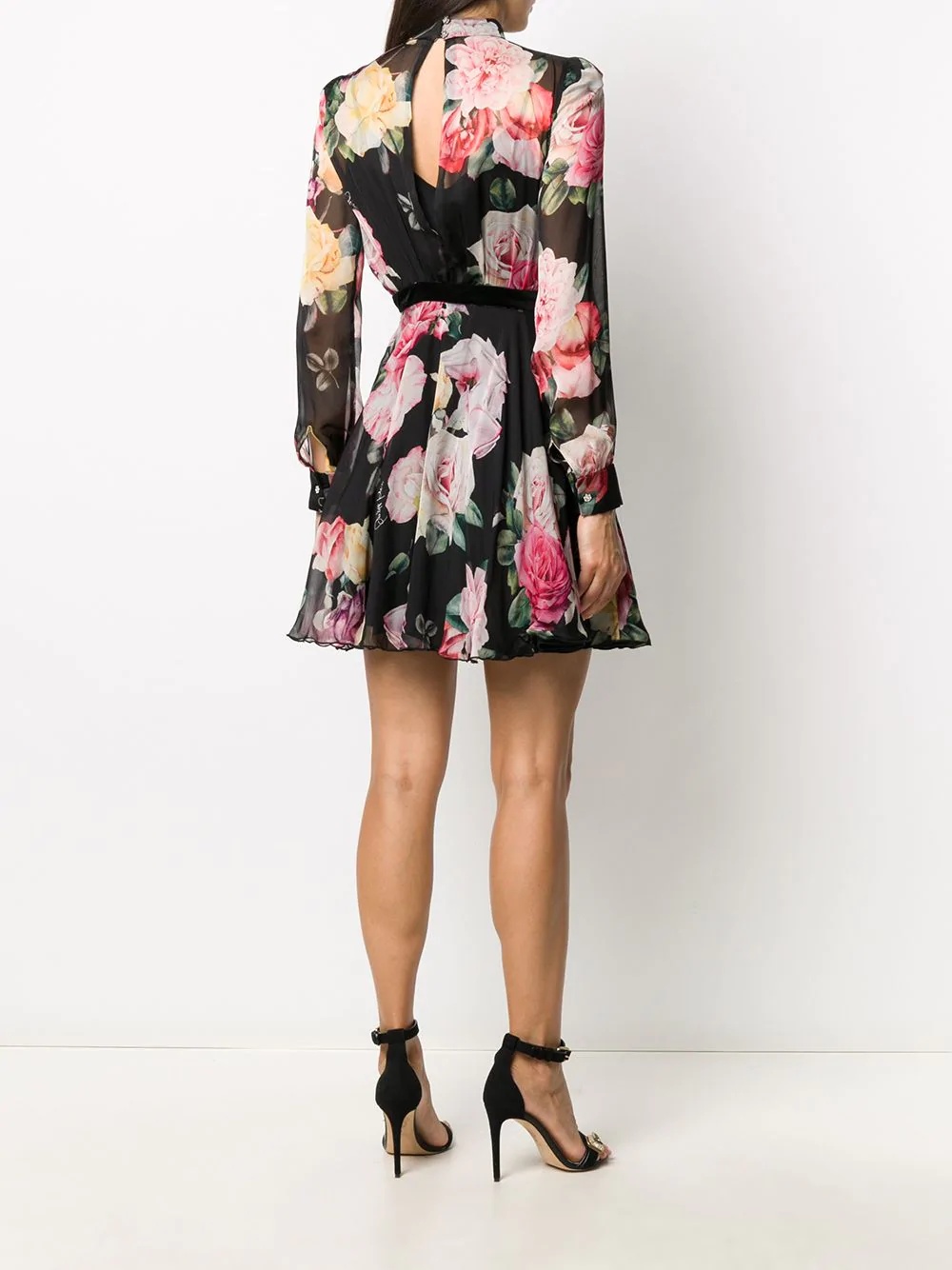 floral belted dress - 4