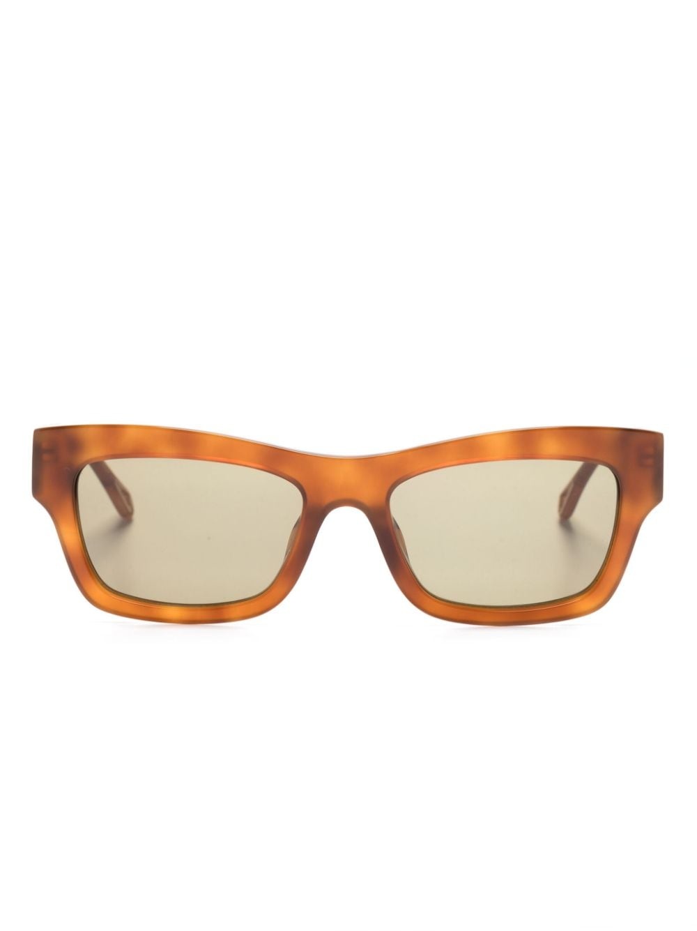tortoiseshell square-frame sunglasses - 1