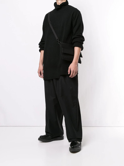 Yohji Yamamoto ribbed knit high-neck jumper outlook