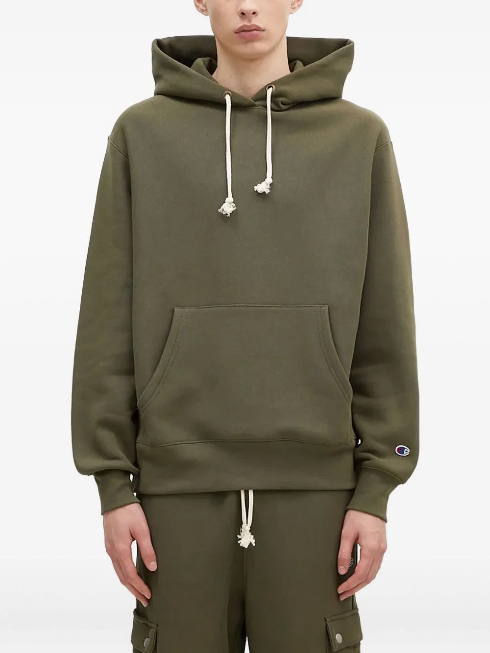 pouch logo hoodie - 1