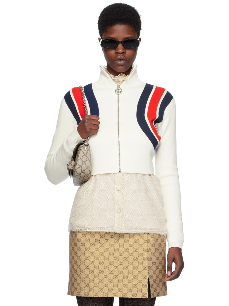 White Striped Turtleneck 1