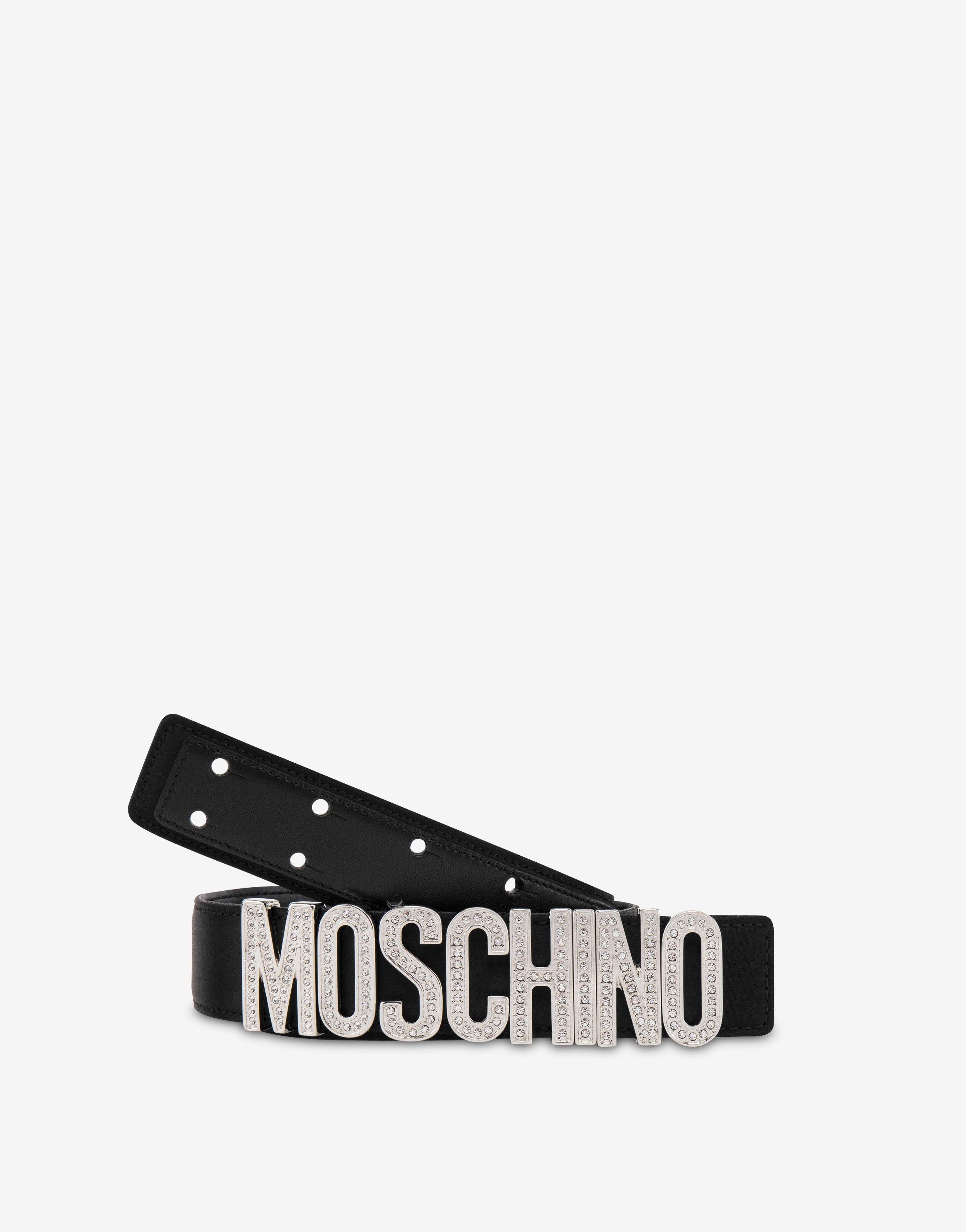 LETTERING LOGO BELT WITH RHINESTONES - 3