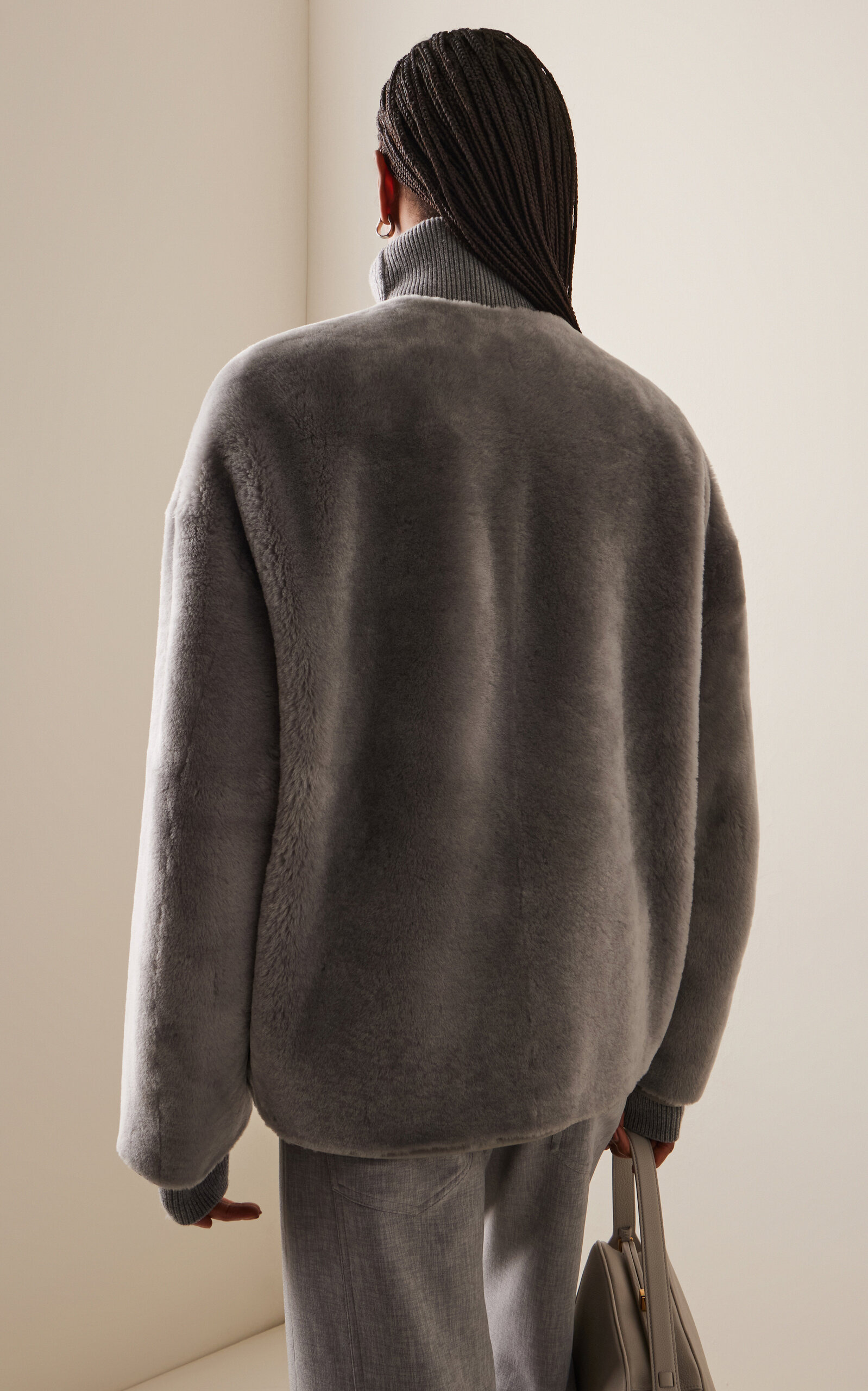 Shearling Jacket grey - 4