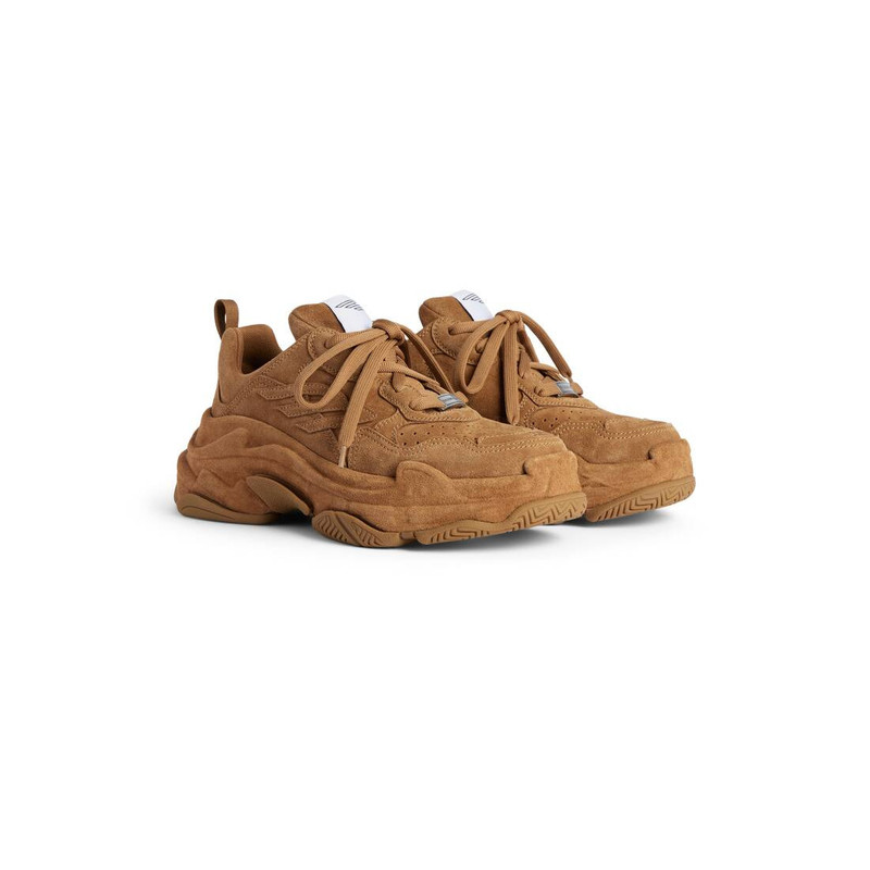 Men's Triple S Sporty Suede Sneaker in Brown 2