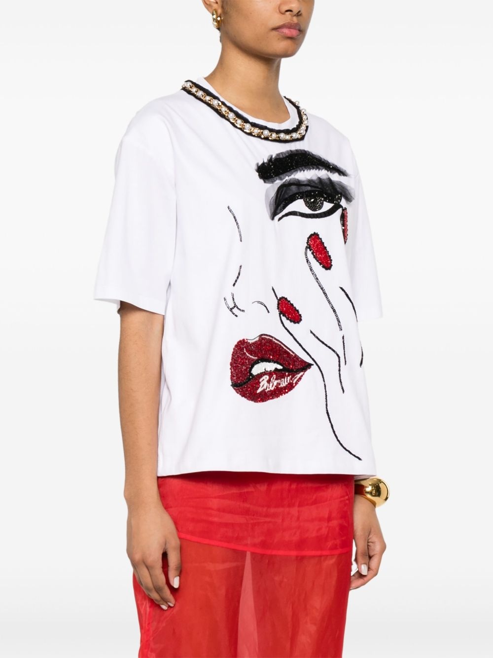 embellished T-shirt - 3