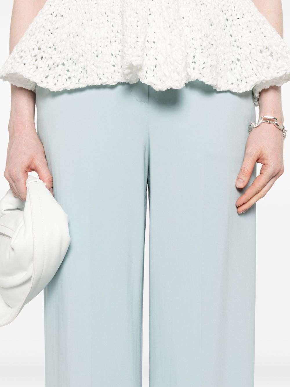 creased tailored trousers - 5