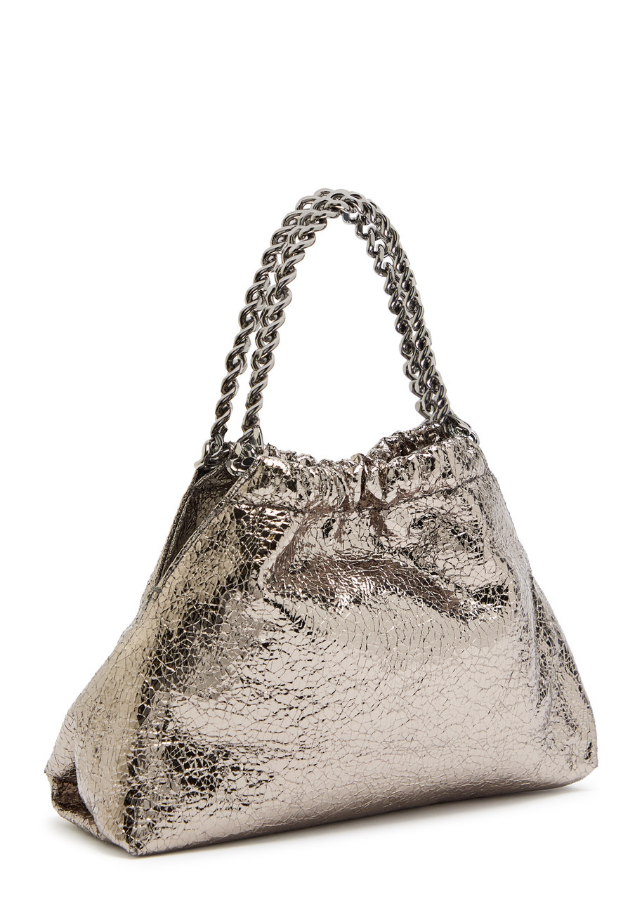 Stella Mccartney Falabella Mini Drawstring Metallic Faux-leather Cross-body bag - 2