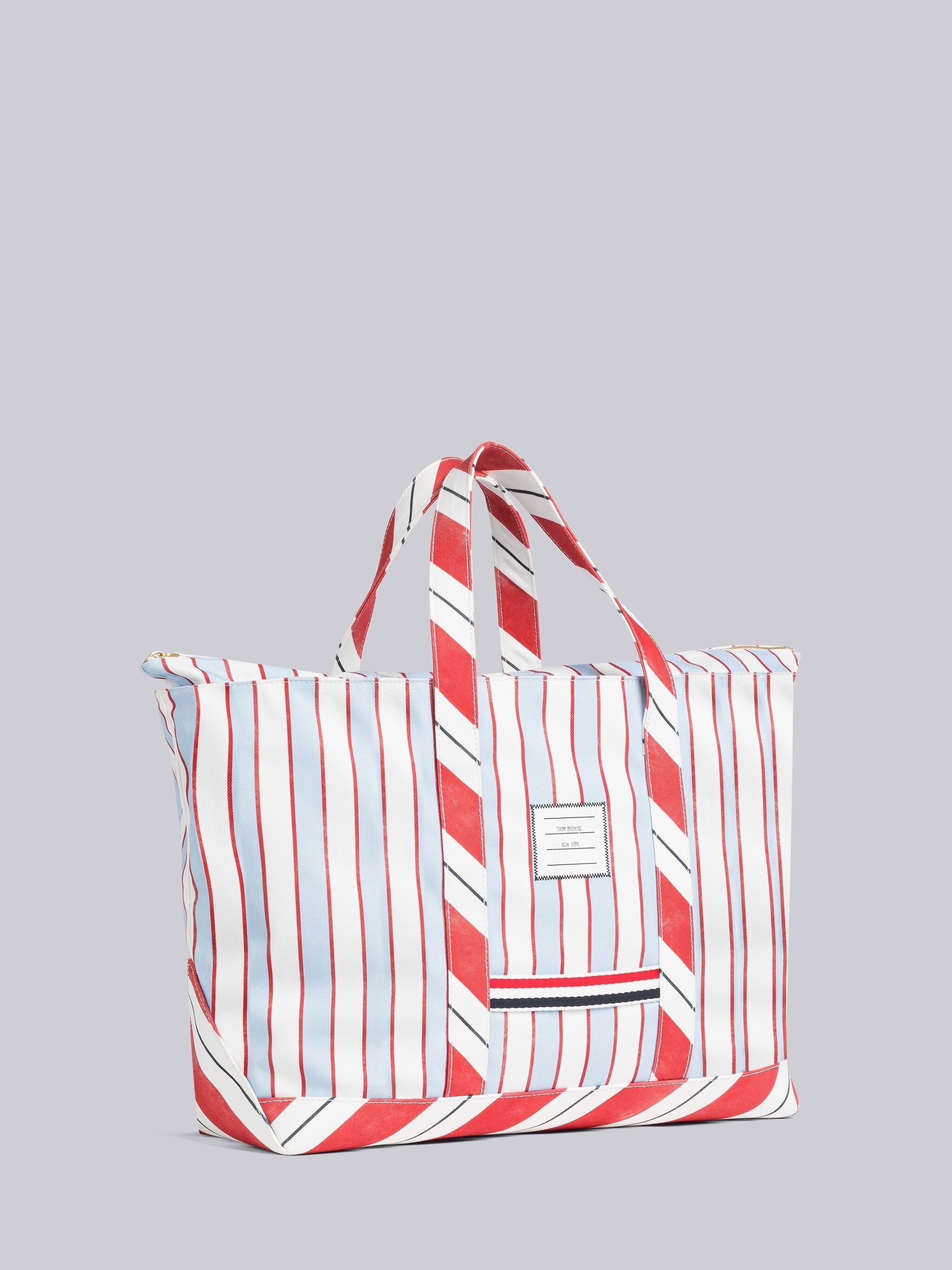 Washed Striped Canvas Medium Tool Tote - 3