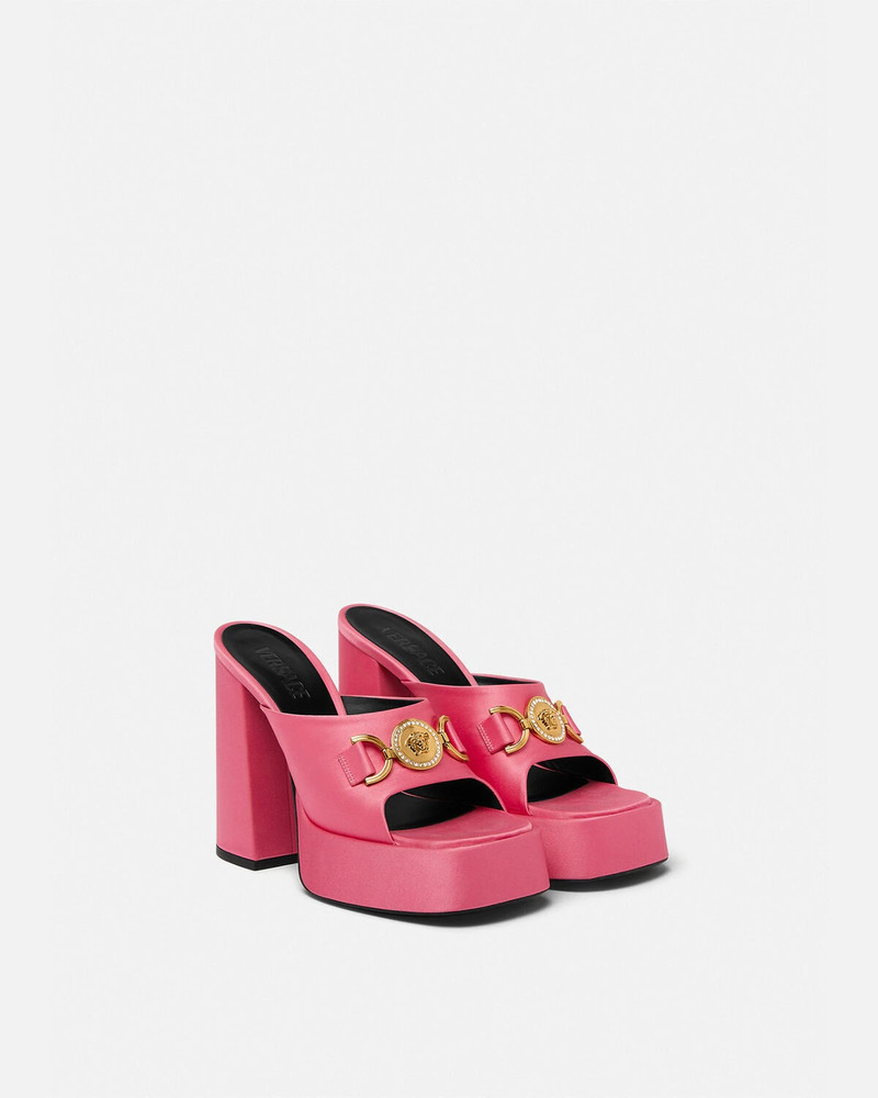 VERSACE Medusa '95 Satin Platform Mules outlook