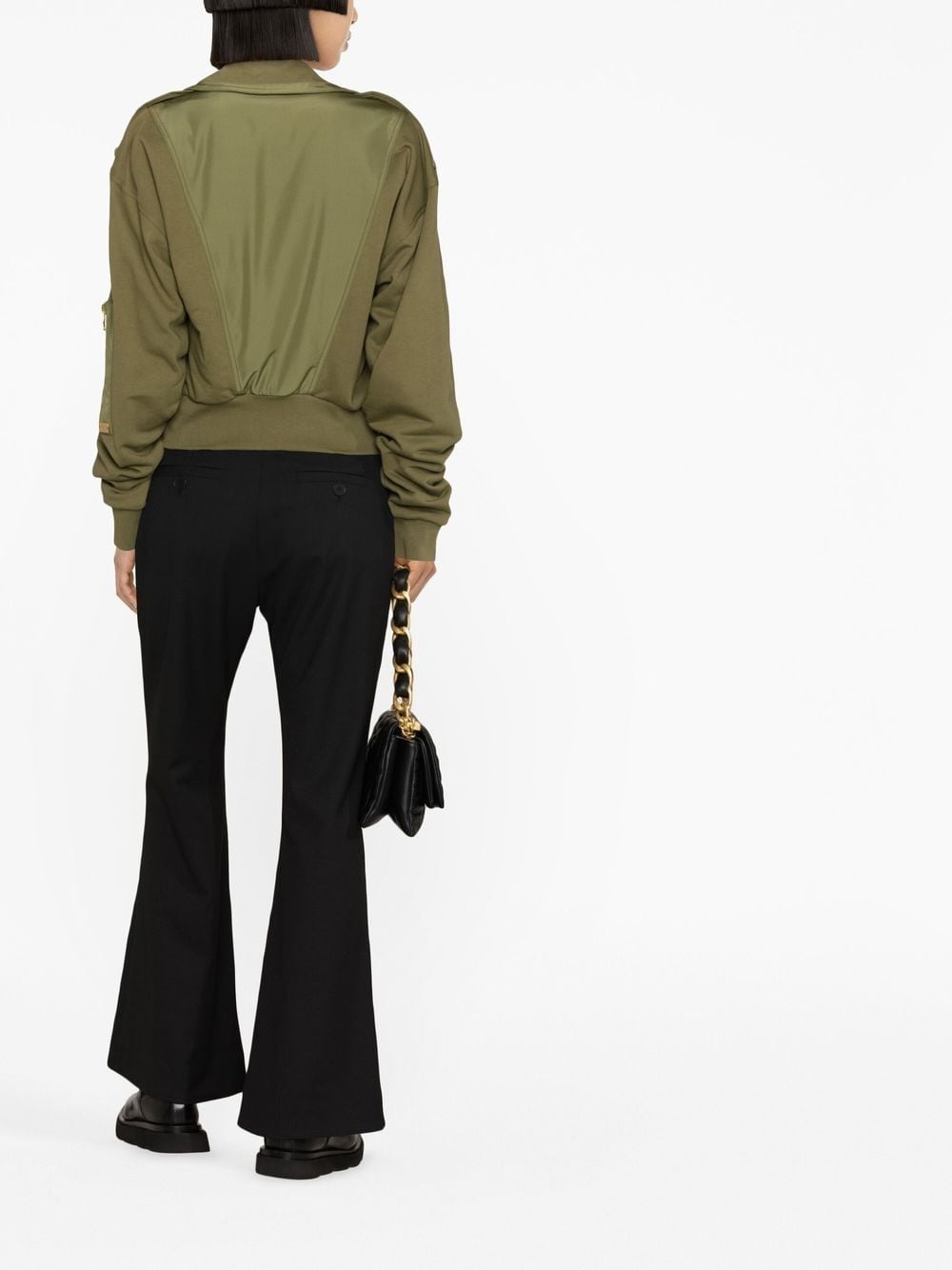 cropped bomber jacket - 4